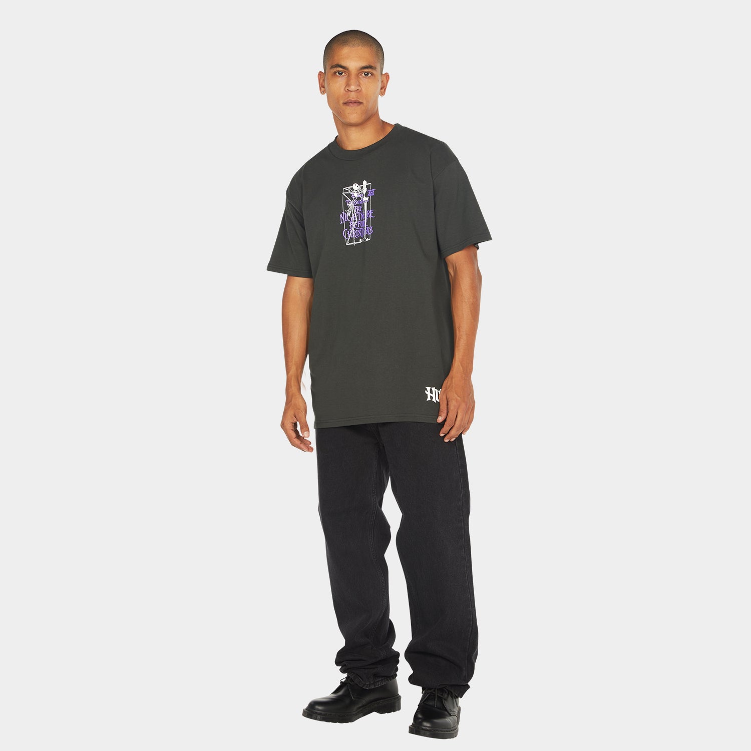 HUF (ハフ) Worldwide JP /T-SHIRTS（Tシャツ）/ HUF X NIGHTMARE BEFORE CHRISTMAS TEE商品 / VINTAGE BLACK