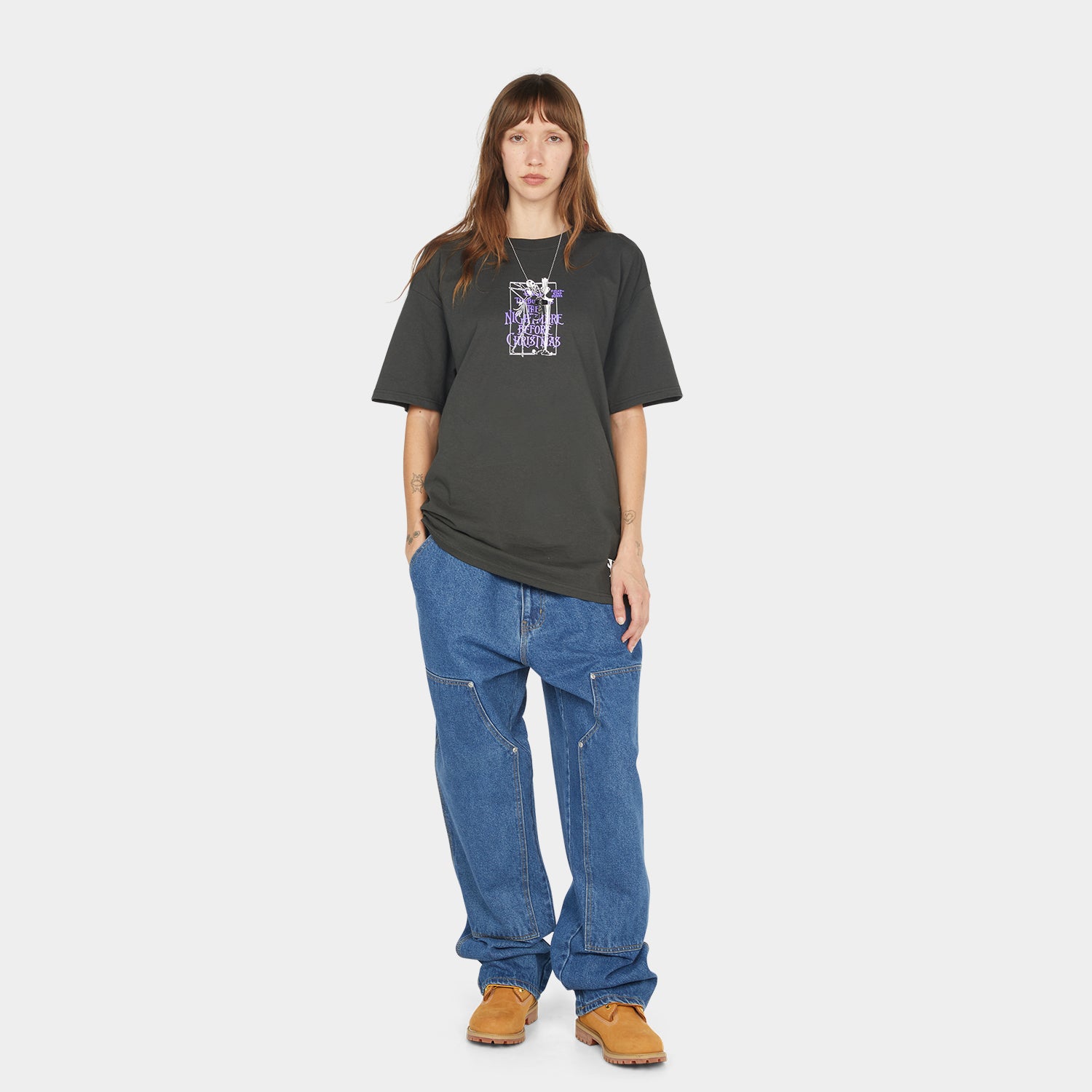 HUF (ハフ) Worldwide JP /T-SHIRTS（Tシャツ）/ HUF X NIGHTMARE BEFORE CHRISTMAS TEE商品 / VINTAGE BLACK