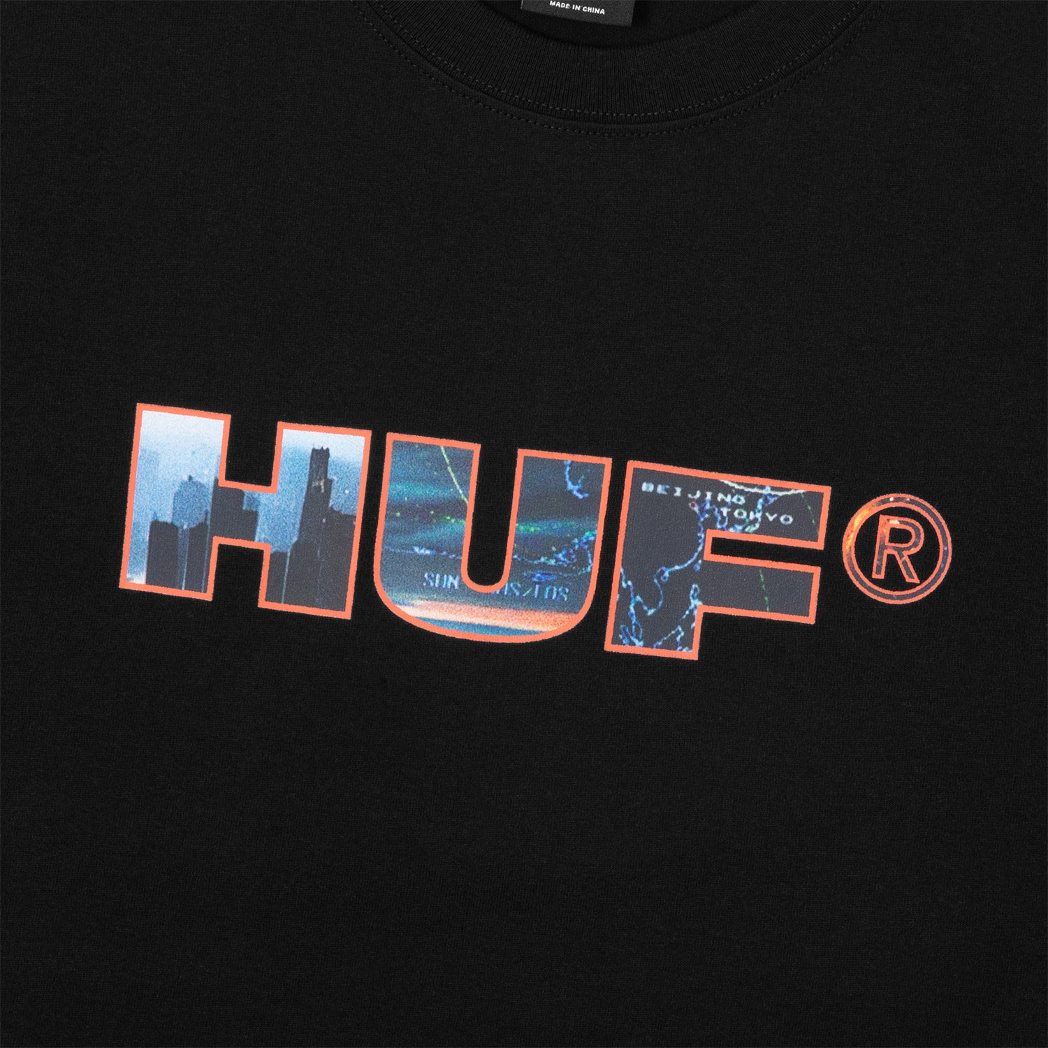 HUF (ハフ) Worldwide JP /T-SHIRTS（Tシャツ）/ FLIGHT PATH TEE商品 / BLACK
