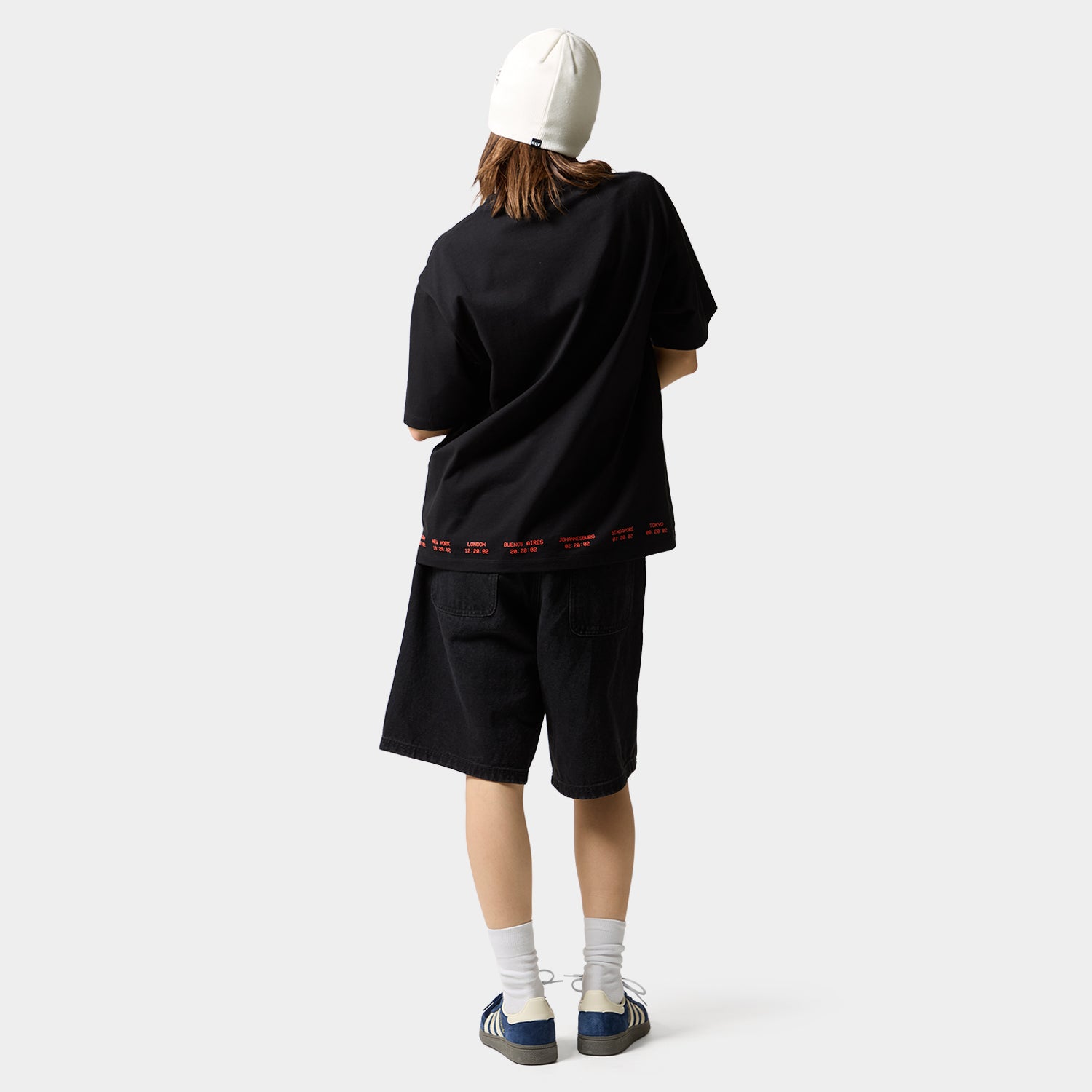 HUF (ハフ) Worldwide JP /T-SHIRTS（Tシャツ）/ FLIGHT PATH TEE商品 / BLACK