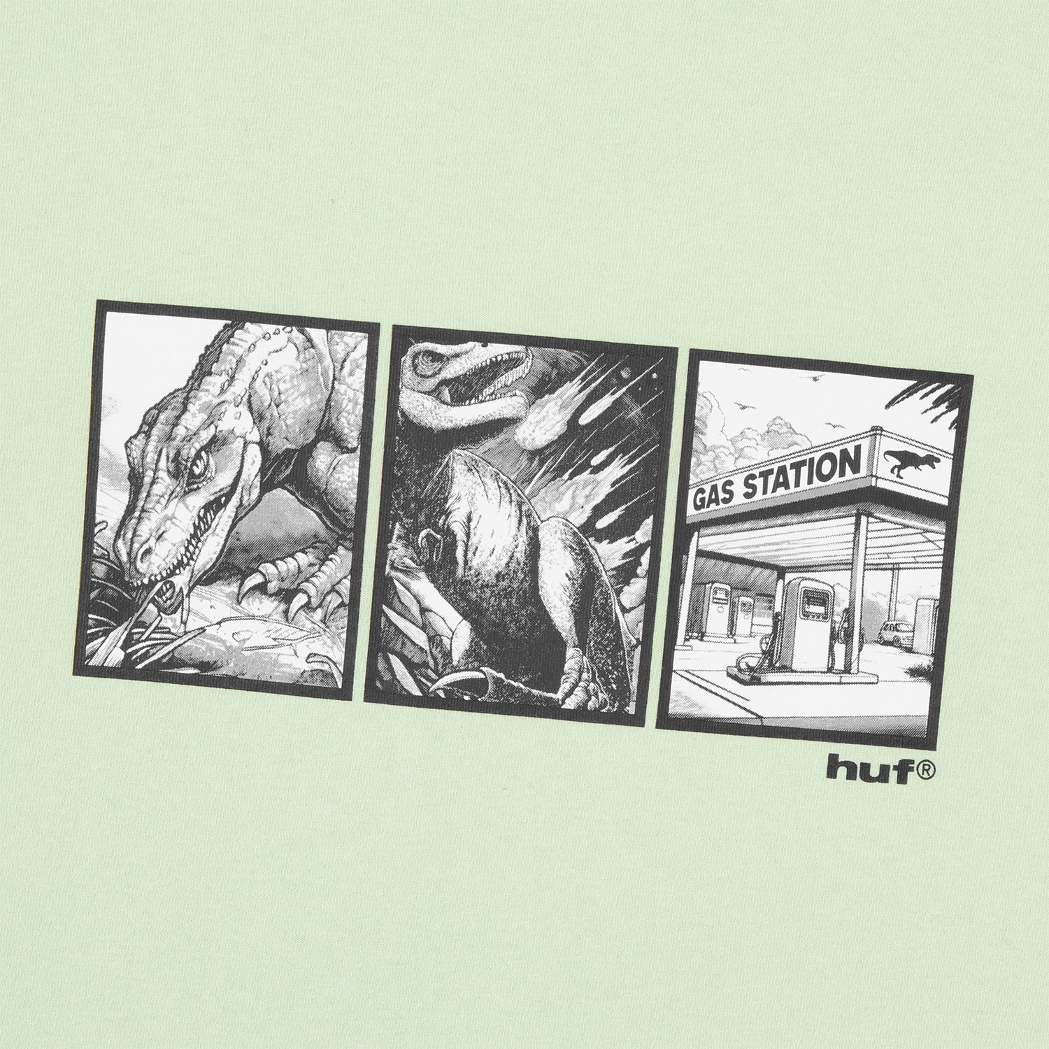 HUF (ハフ) Worldwide JP /T-SHIRTS（Tシャツ）/ FOSSIL FUEL TEE商品 / CUCUMBER