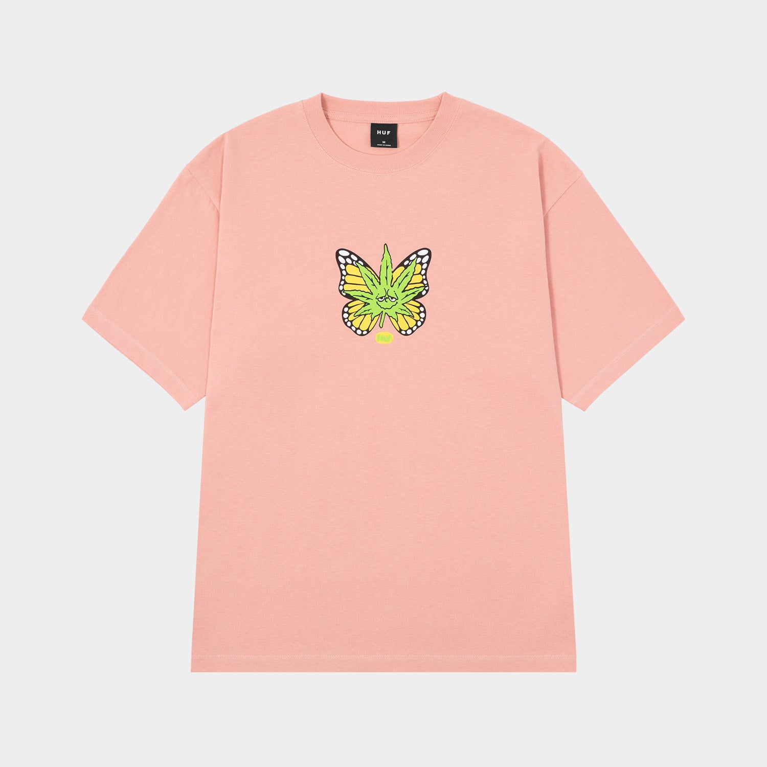 HUF (ハフ) Worldwide JP /T-SHIRTS（Tシャツ）/ GREEN BUDDERFLY TEE商品 / LT ORANGE