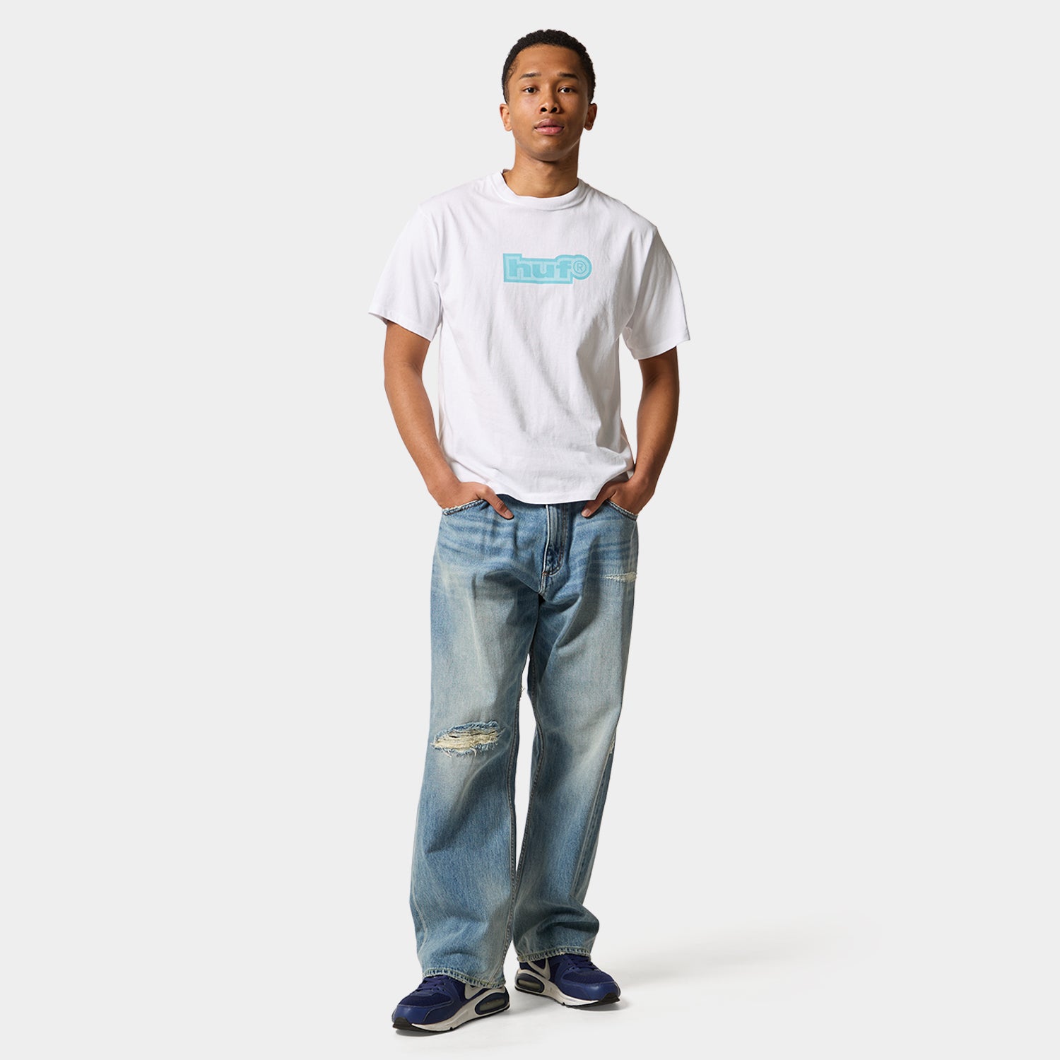 HUF (ハフ) Worldwide JP /T-SHIRTS（Tシャツ）/ 89 OUTLINE TEE商品 / BLACK
