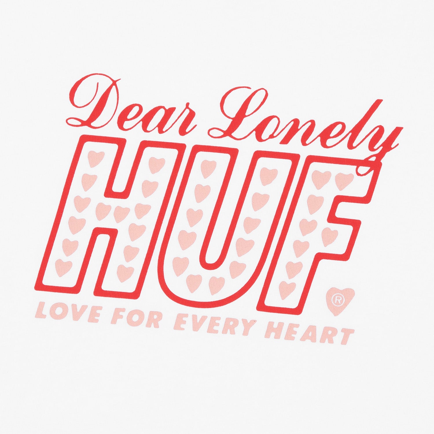 HUF (ハフ) Worldwide JP /T-SHIRTS（Tシャツ）/ LONELY HEARTS TEE商品 / WHITE
