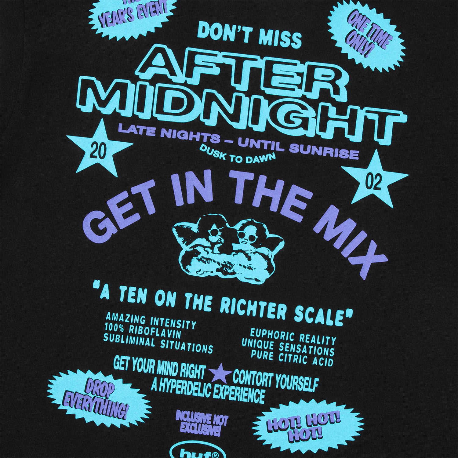 HUF (ハフ) Worldwide JP /T-SHIRTS（Tシャツ）/ AFTER MIDNIGHT TEE商品 / WHITE