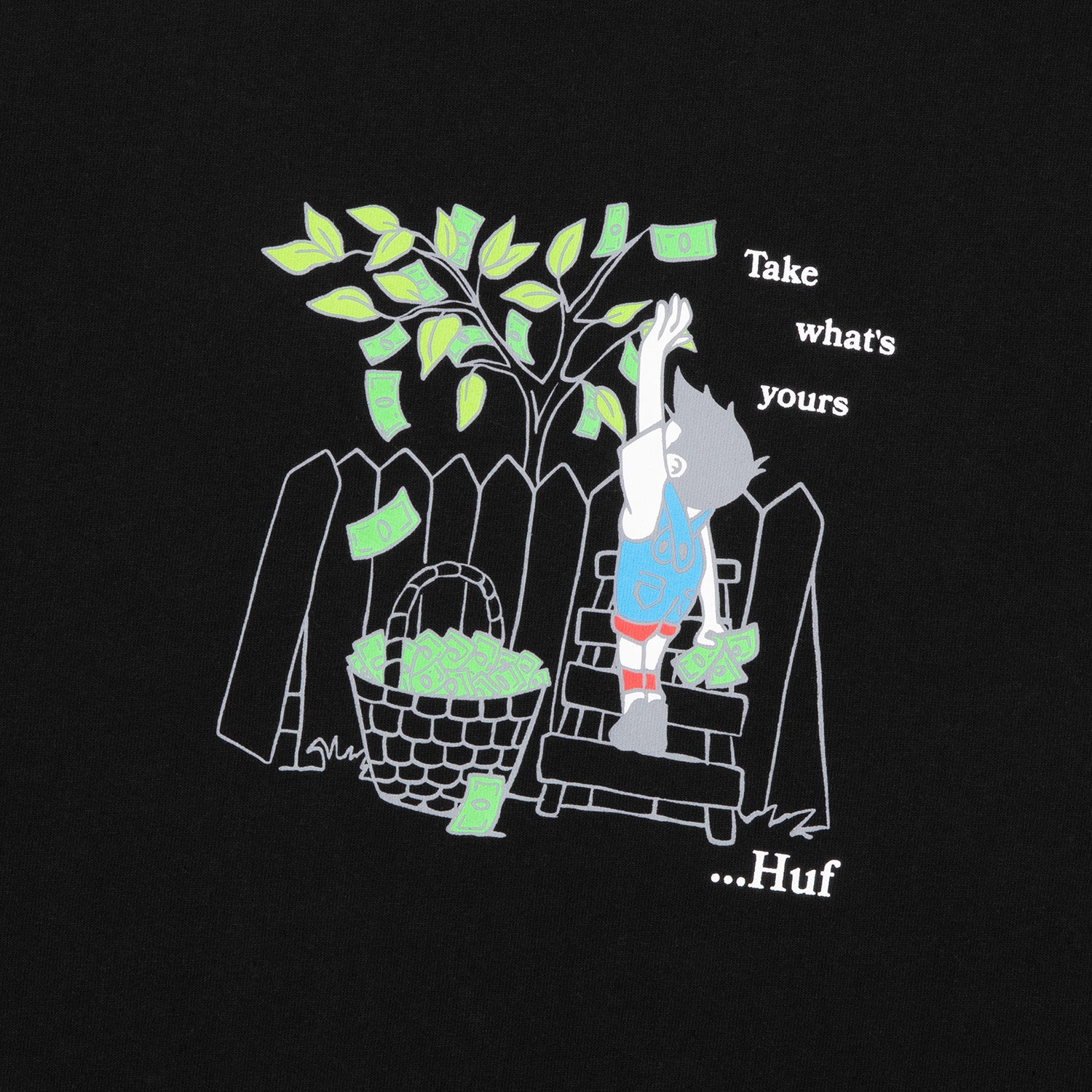 HUF (ハフ) Worldwide JP /T-SHIRTS（Tシャツ）/ TAKE YOURS TEE商品 / WHITE