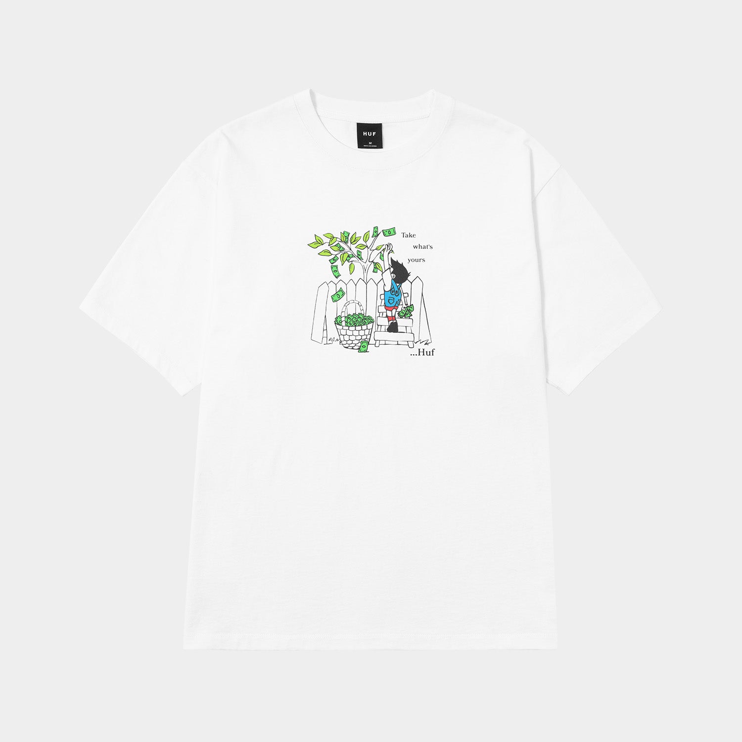 HUF (ハフ) Worldwide JP /T-SHIRTS（Tシャツ）/ TAKE YOURS TEE商品 / WHITE