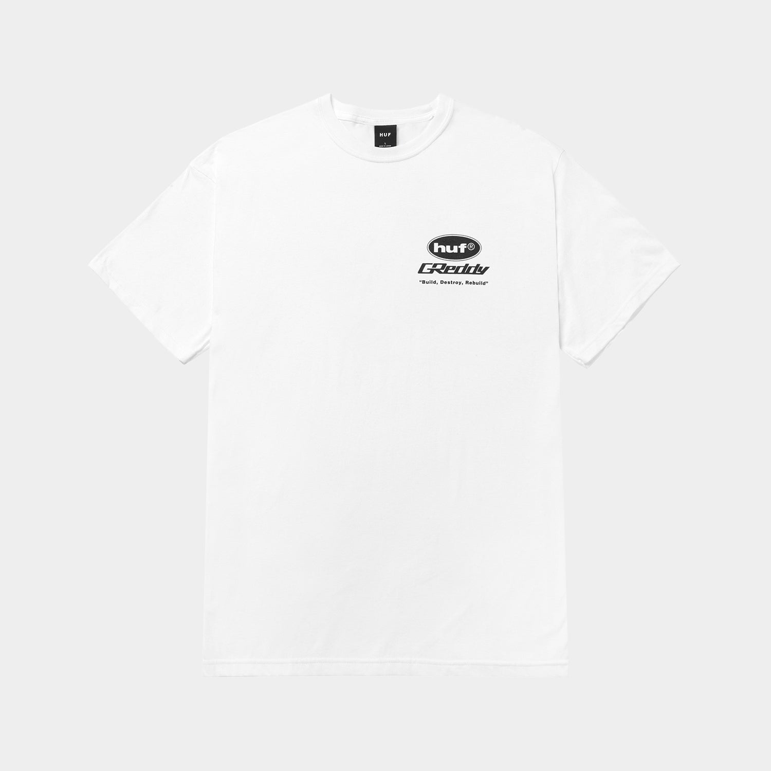 HUF (ハフ) Worldwide JP /T-SHIRTS（Tシャツ）/ HUF X GREDDY PARTS TEE商品 / WHITE