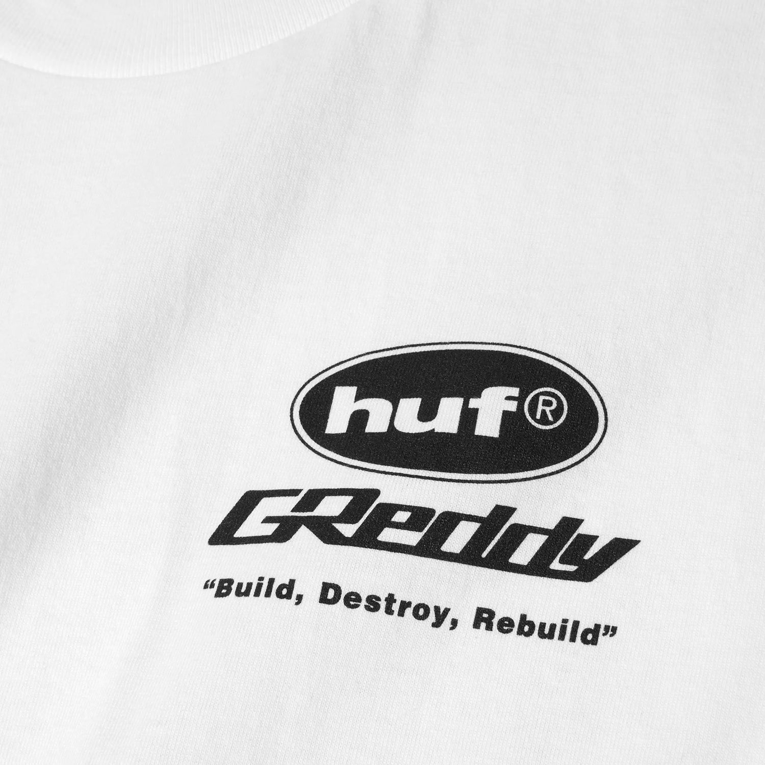 HUF (ハフ) Worldwide JP /T-SHIRTS（Tシャツ）/ HUF X GREDDY PARTS TEE商品 / WHITE