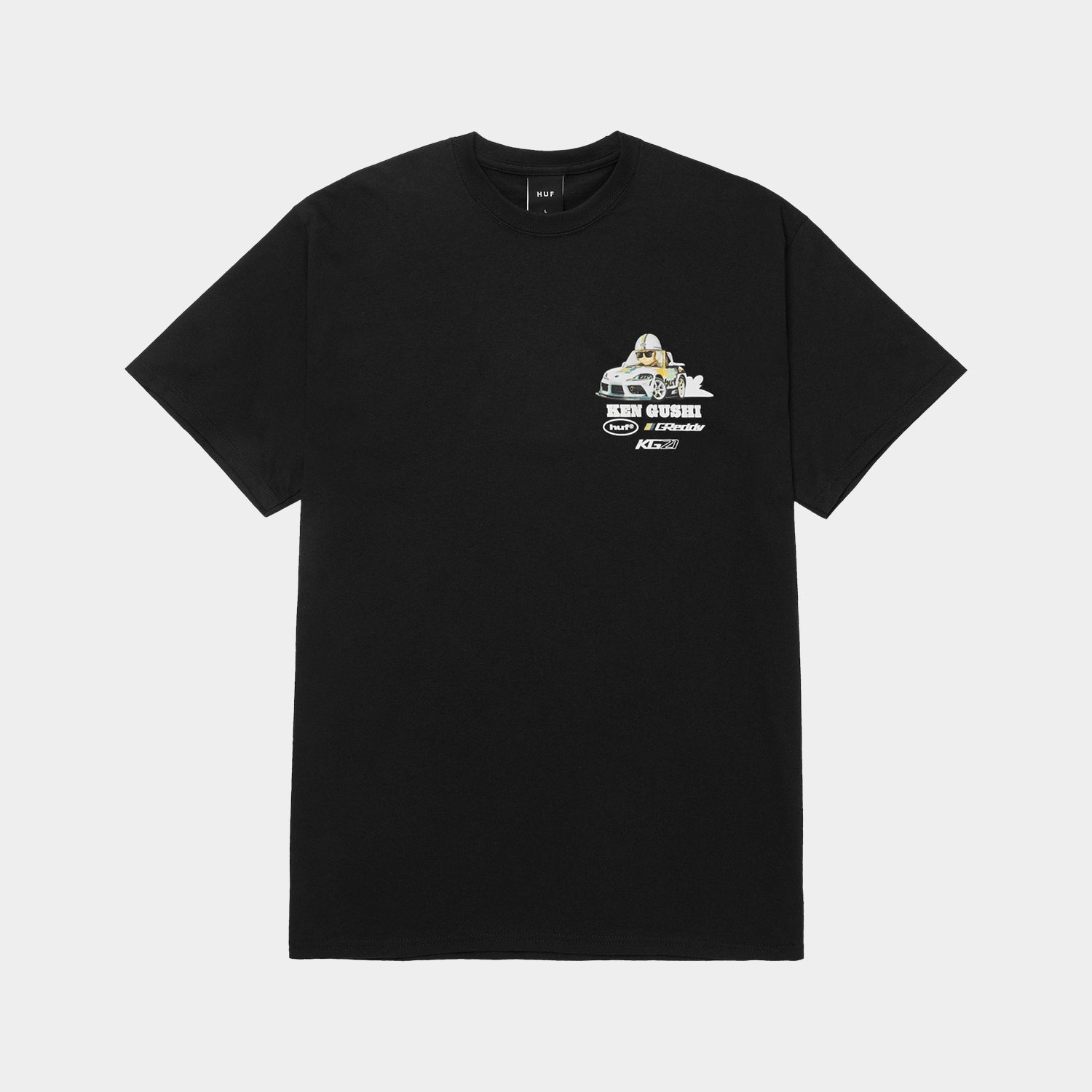 HUF (ハフ) Worldwide JP /T-SHIRTS（Tシャツ）/ HUF X GREDDY GUSHI TEE商品 / BLACK