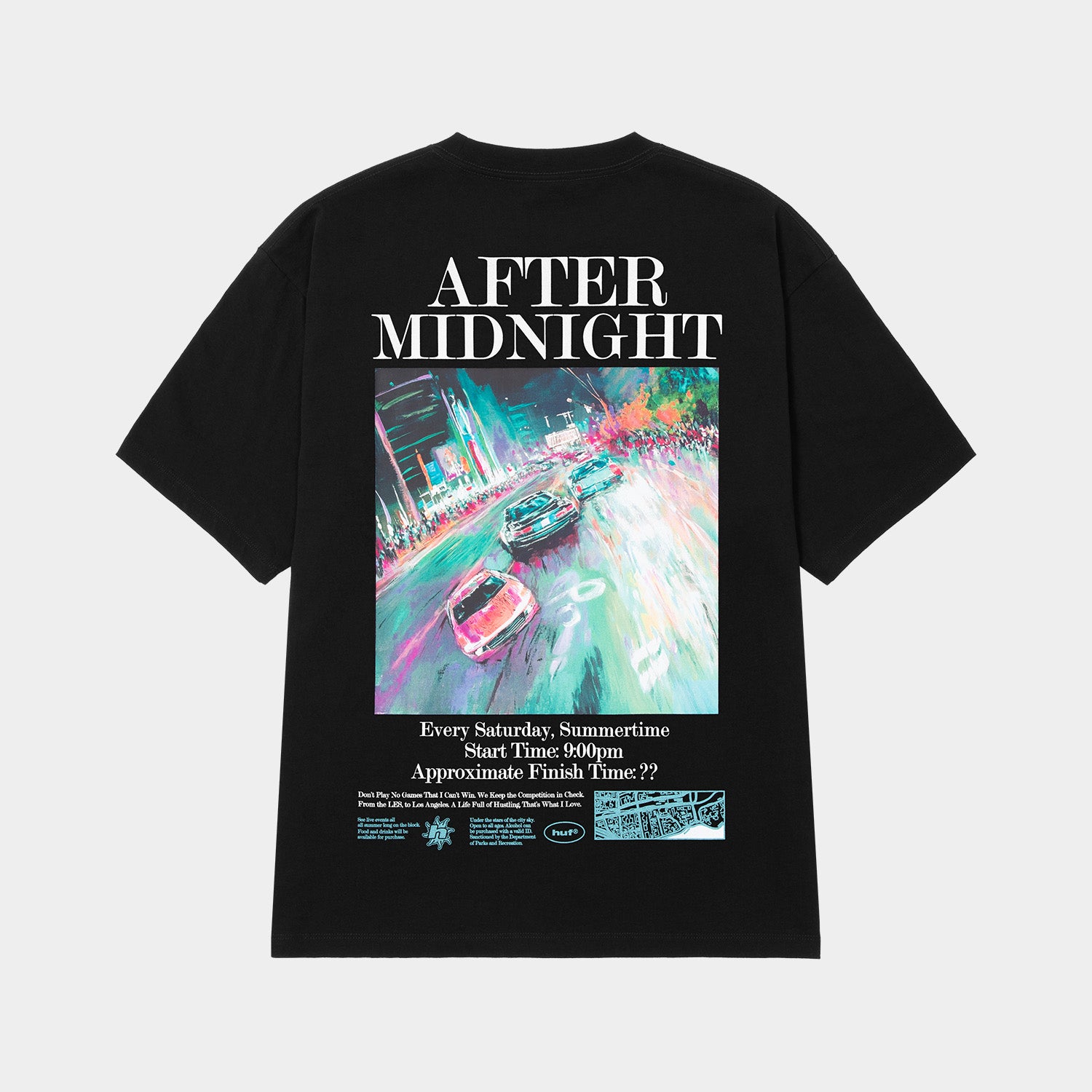 HUF (ハフ) Worldwide JP /T-SHIRTS（Tシャツ）/ AFTER MIDNIGHT TEE商品 / WHITE