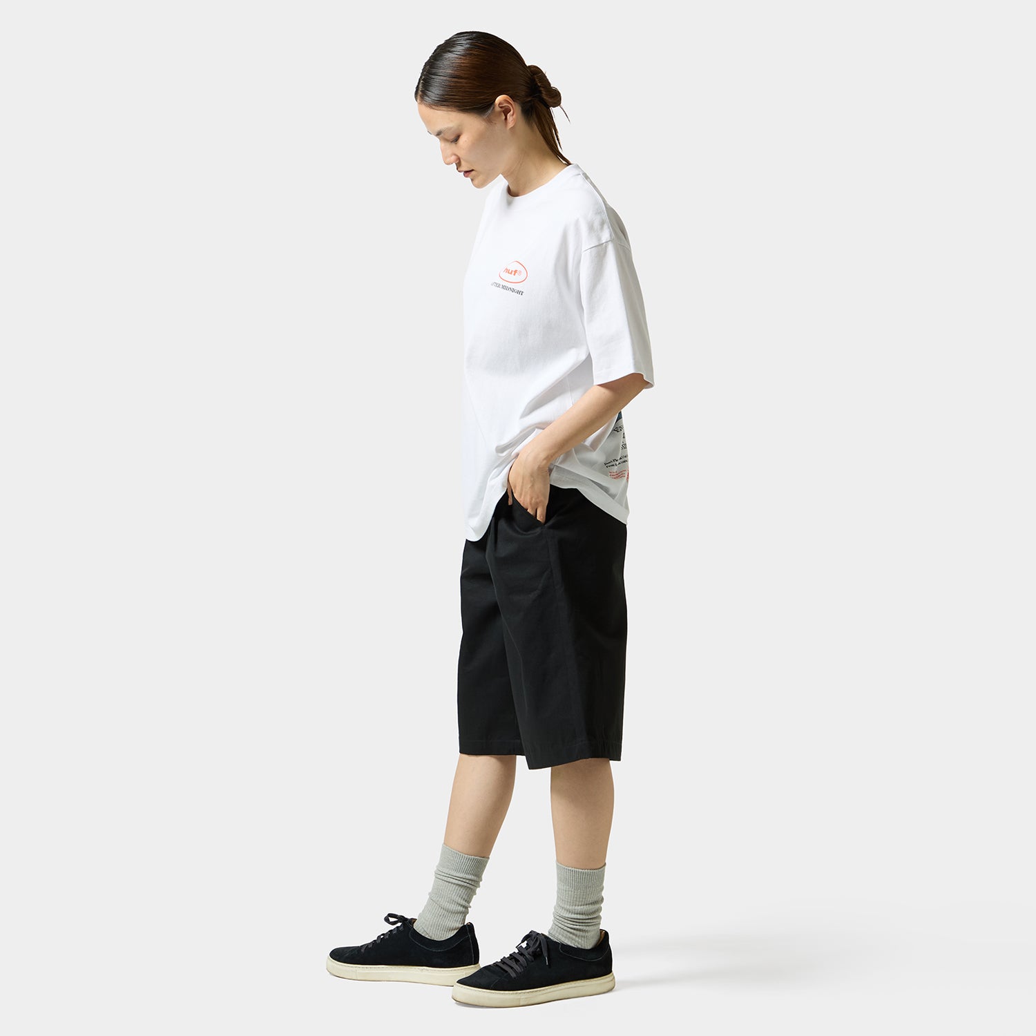 HUF (ハフ) Worldwide JP /T-SHIRTS（Tシャツ）/ AFTER MIDNIGHT TEE商品 / WHITE