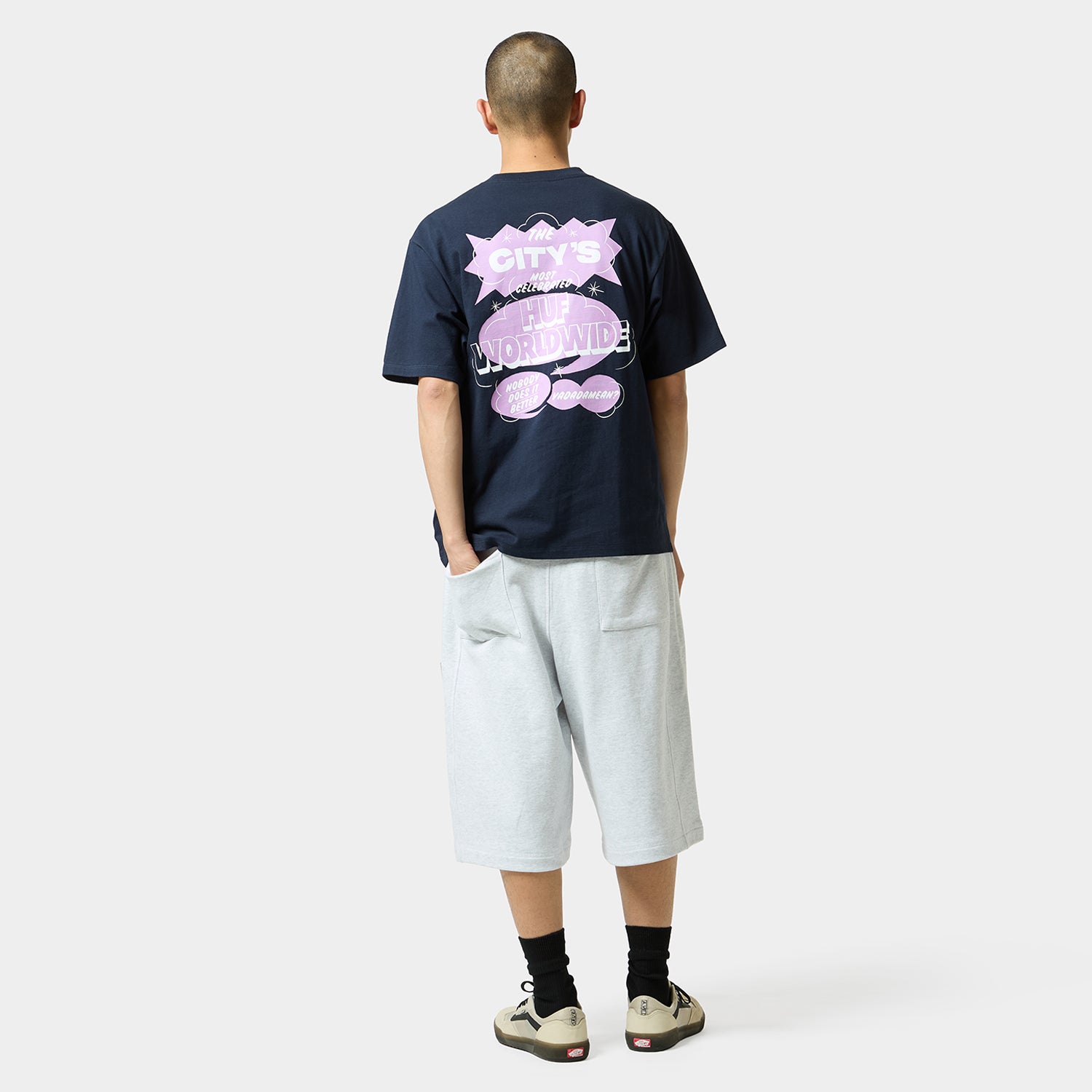 HUF (ハフ) Worldwide JP /T-SHIRTS（Tシャツ）/ YADAMEAN TEE商品 / NAVY