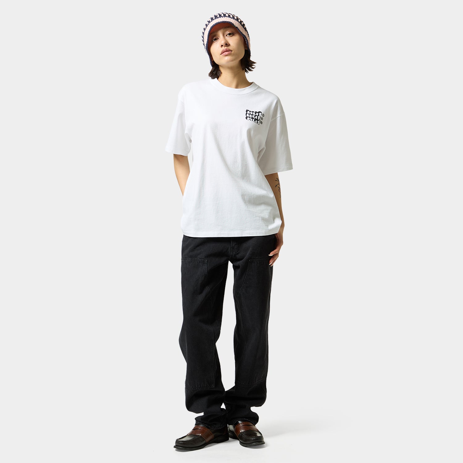 HUF (ハフ) Worldwide JP /T-SHIRTS（Tシャツ）/ HAND STACKED TEE商品 / MUSTARD