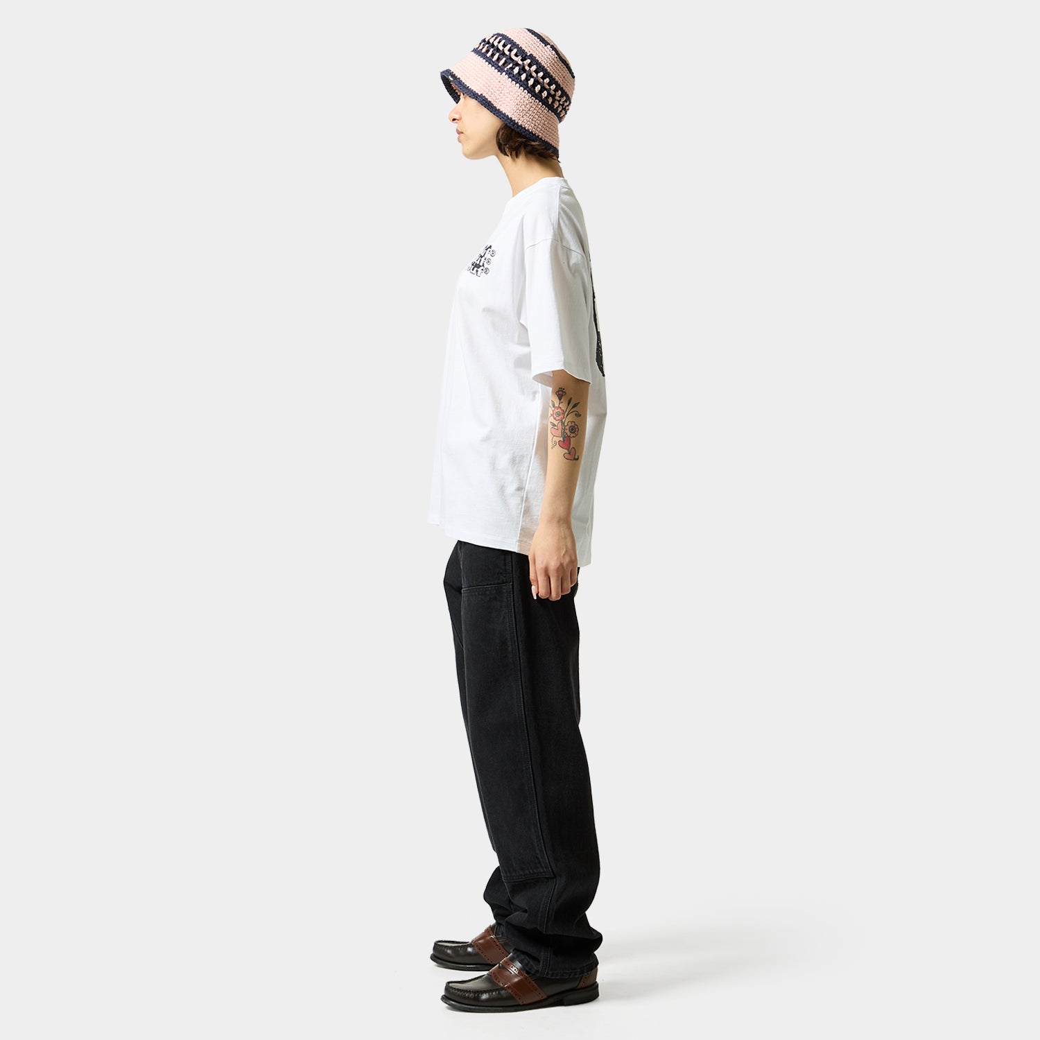 HUF (ハフ) Worldwide JP /T-SHIRTS（Tシャツ）/ HAND STACKED TEE商品 / MUSTARD