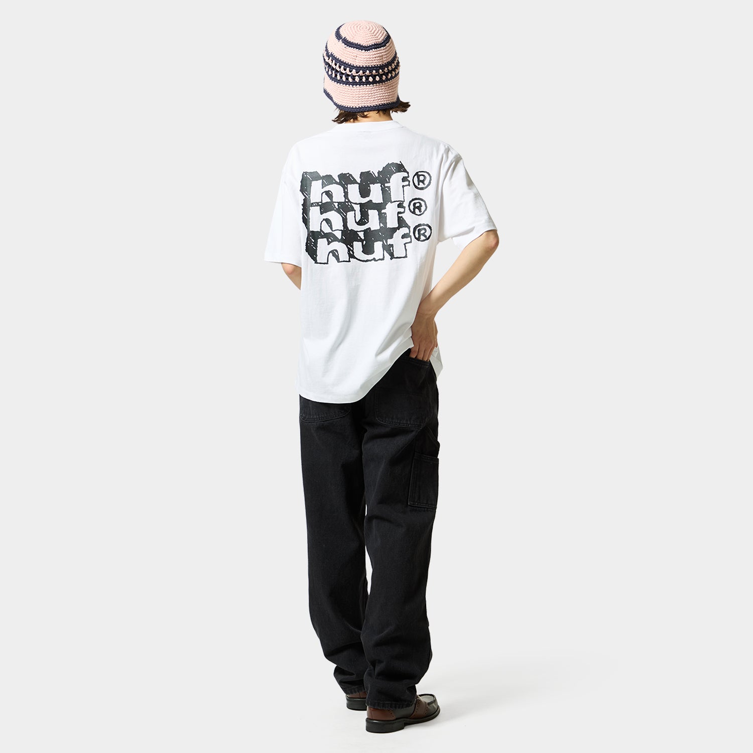 HUF (ハフ) Worldwide JP /T-SHIRTS（Tシャツ）/ HAND STACKED TEE商品 / MUSTARD