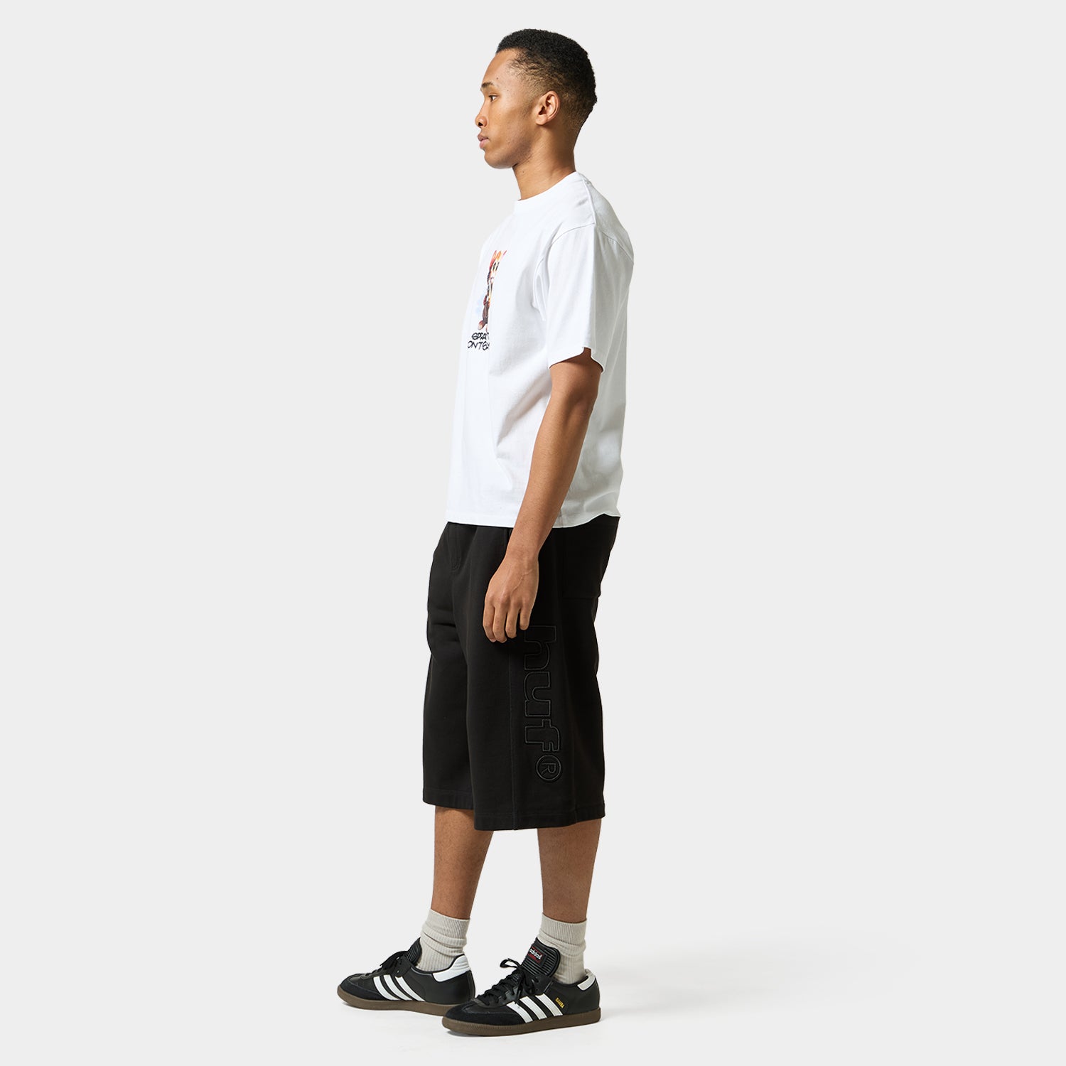 HUF (ハフ) Worldwide JP /T-SHIRTS（Tシャツ）/ SPRAY IT TEE商品 / BLACK
