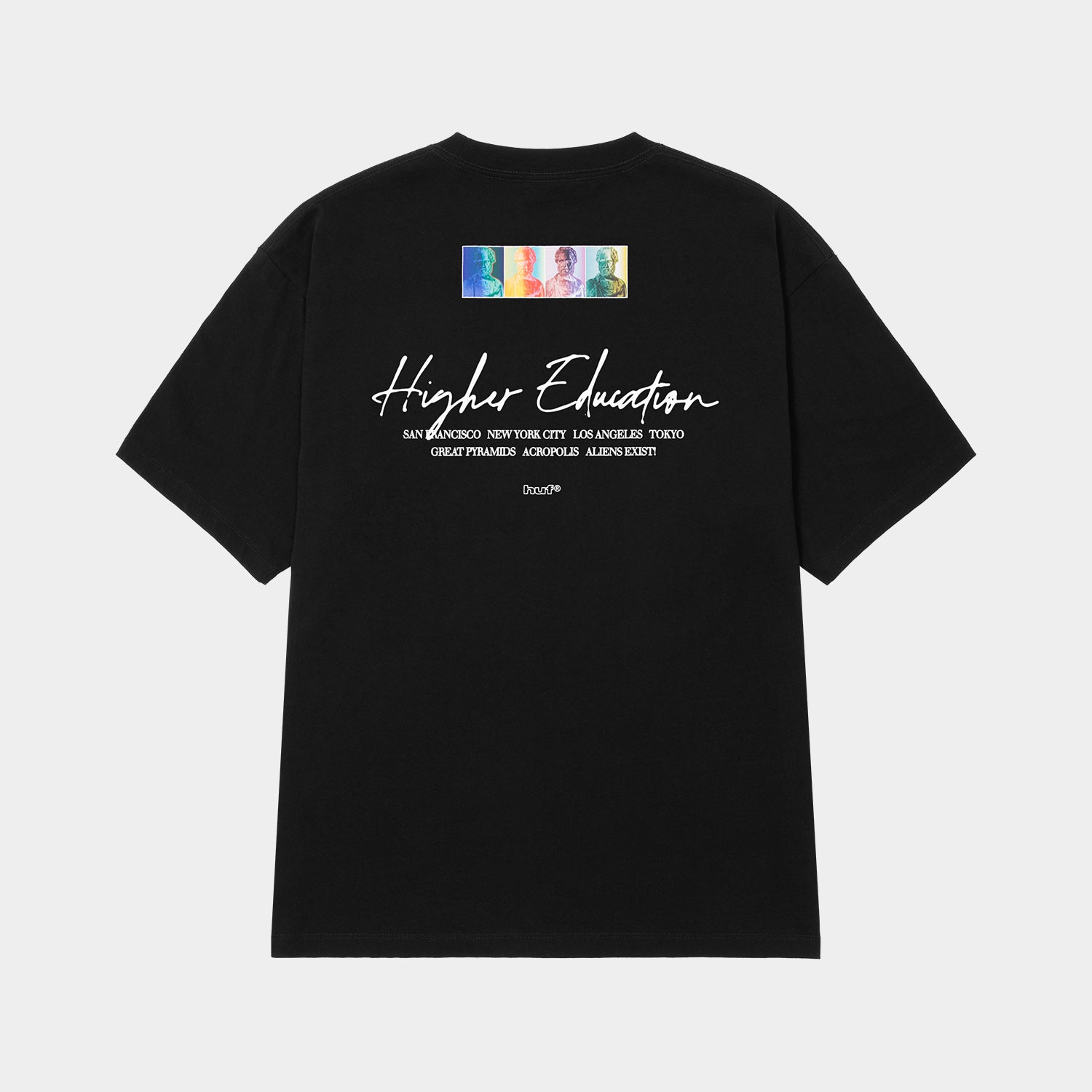 HUF (ハフ) Worldwide JP /T-SHIRTS（Tシャツ）/ HIGHER EDUCATION TEE商品 / WHITE