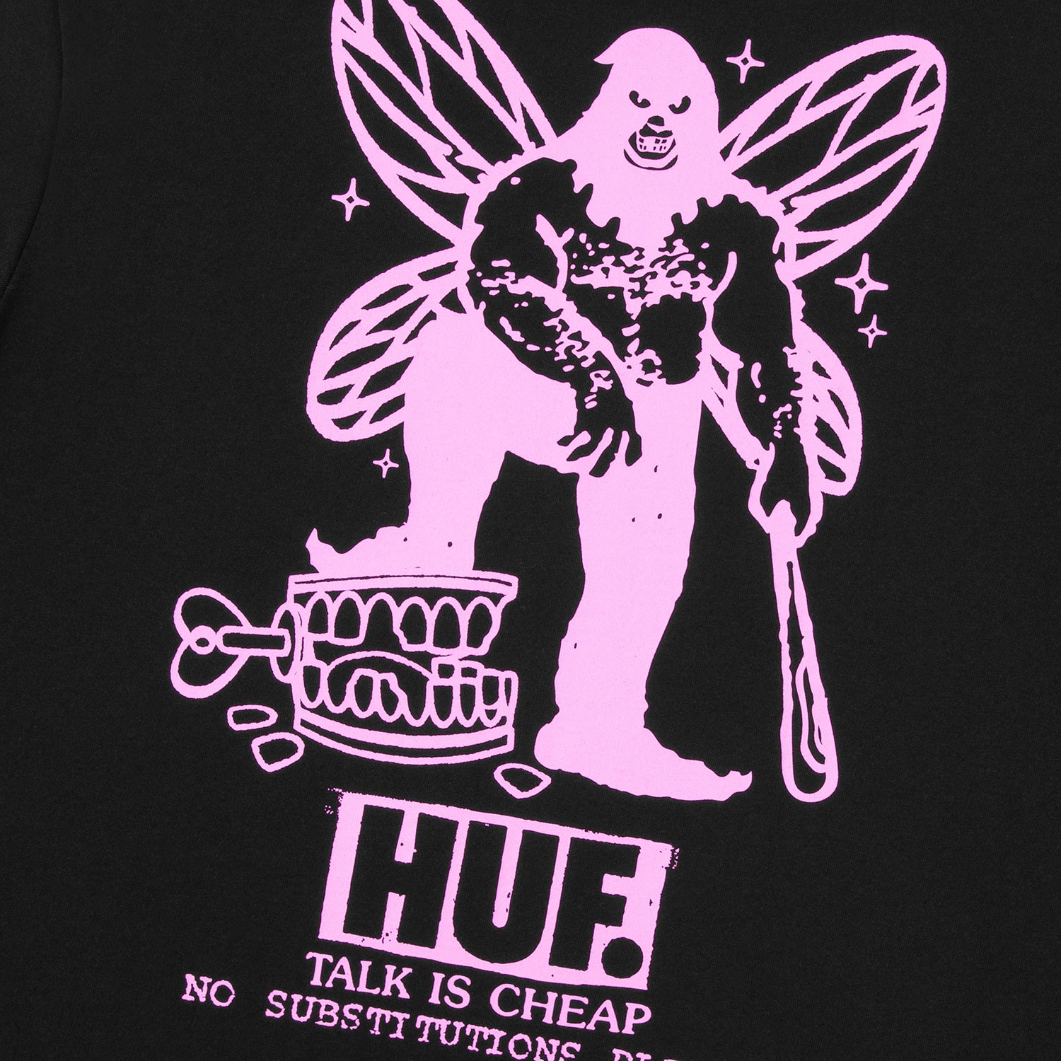 HUF (ハフ) Worldwide JP /T-SHIRTS（Tシャツ）/ TOOTH FAIRY TEE商品 / BLACK