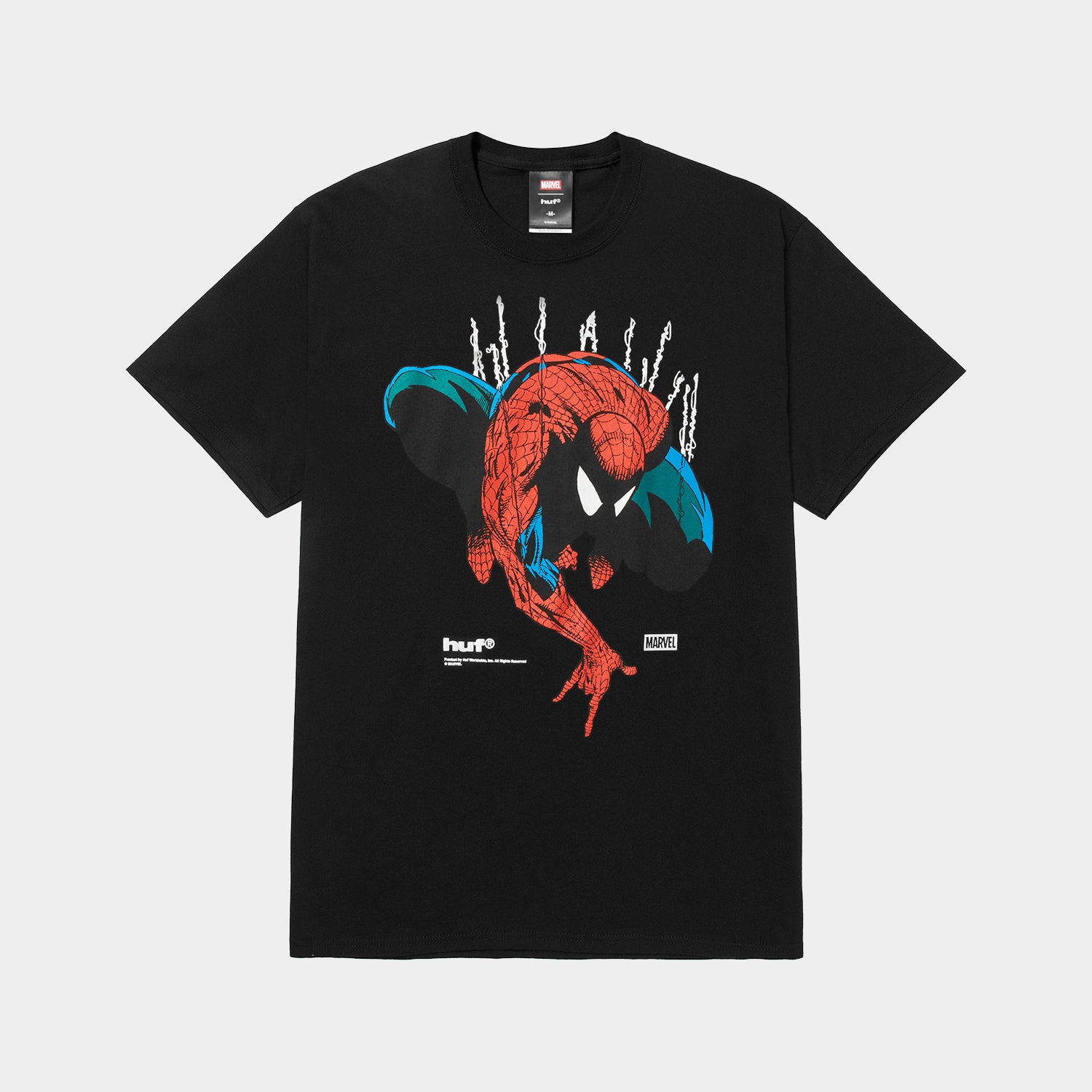 HUF (ハフ) Worldwide JP /T-SHIRTS（Tシャツ）/ HUF X MARVEL SPIDER-MAN PERCEPTIONS TEE商品 / BLACK