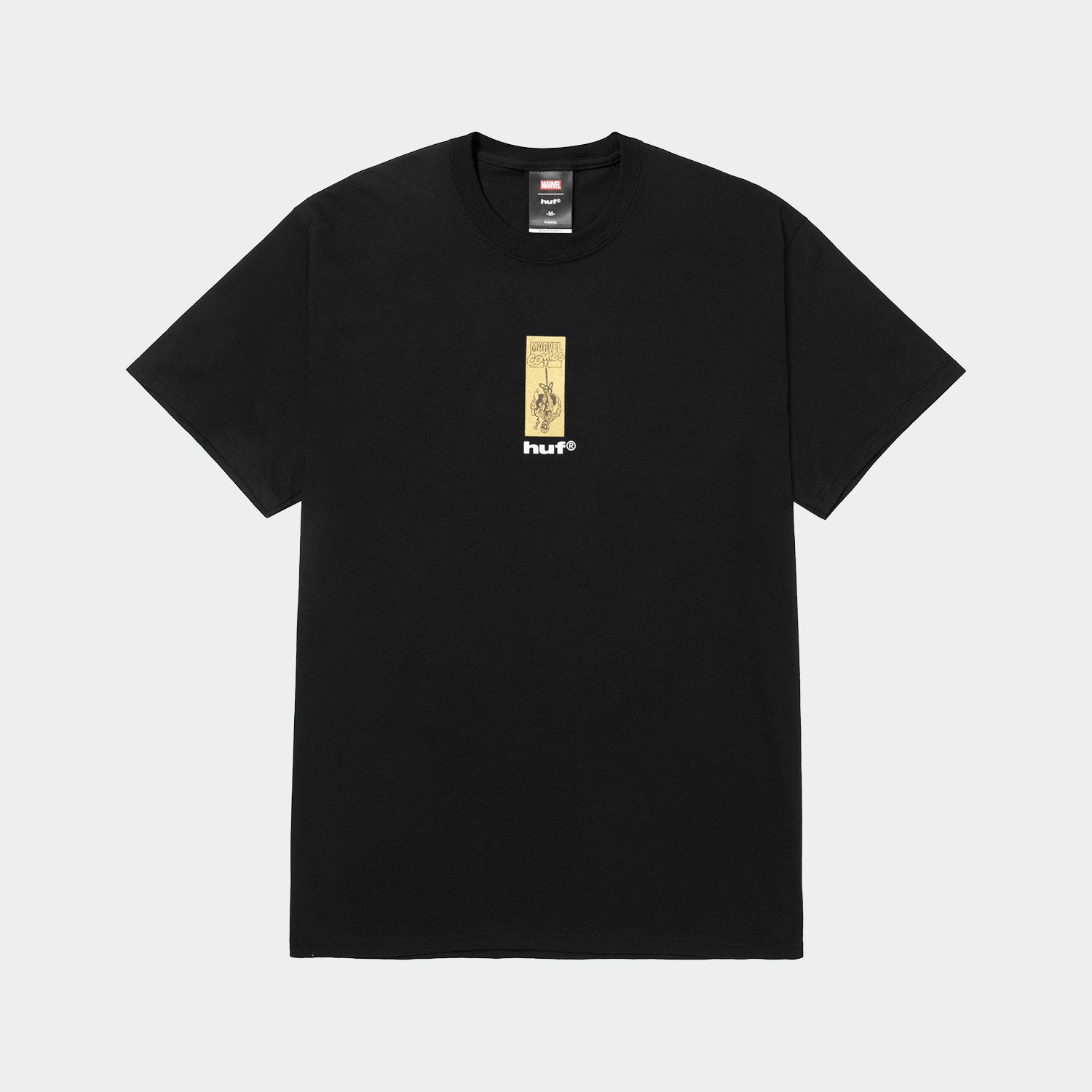 HUF (ハフ) Worldwide JP /T-SHIRTS（Tシャツ）/ HUF X MARVEL SPIDER-MAN ARACHKNIGHT TEE商品 / BLACK