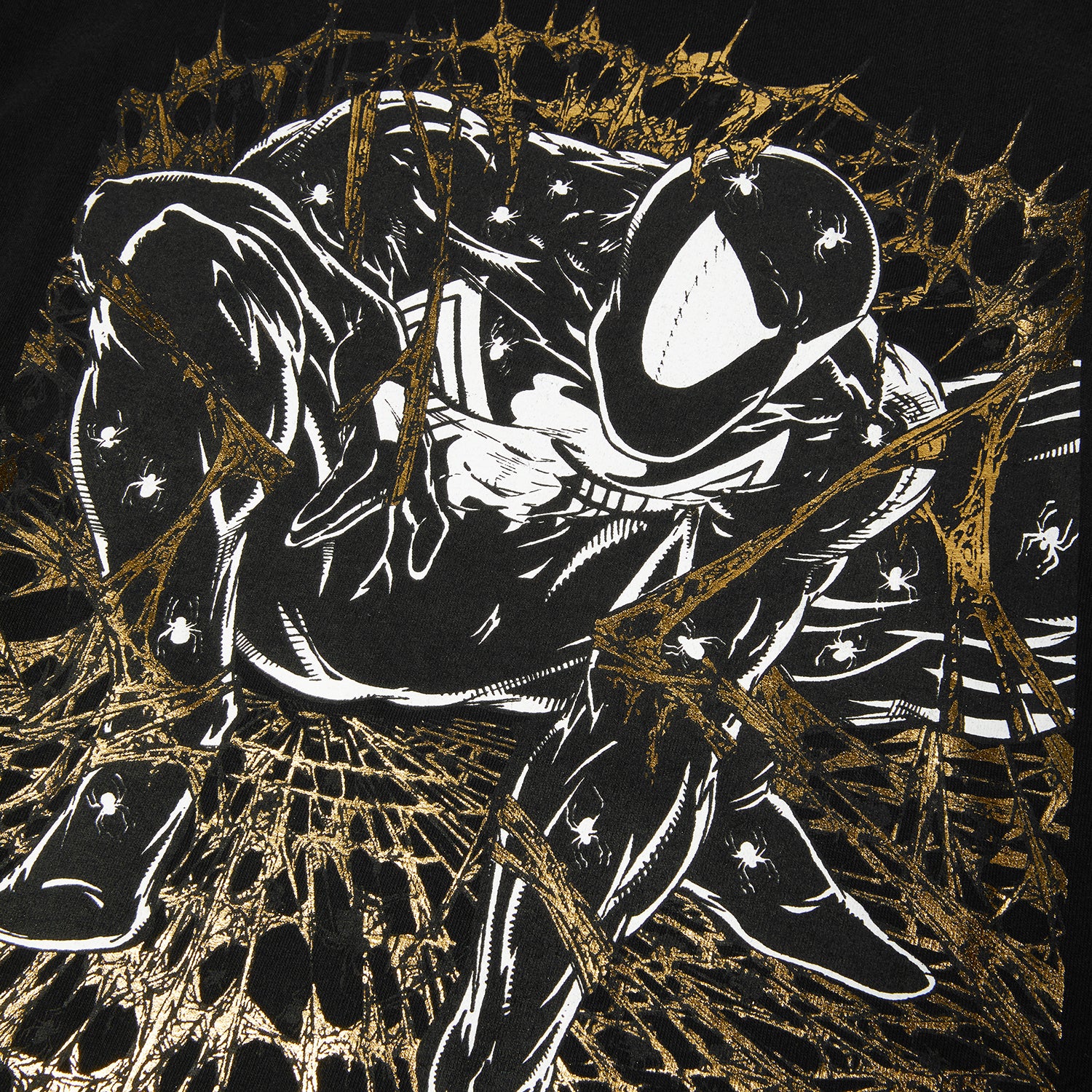 HUF (ハフ) Worldwide JP /T-SHIRTS（Tシャツ）/ HUF X MARVEL SPIDER-MAN ARACHKNIGHT TEE商品 / BLACK