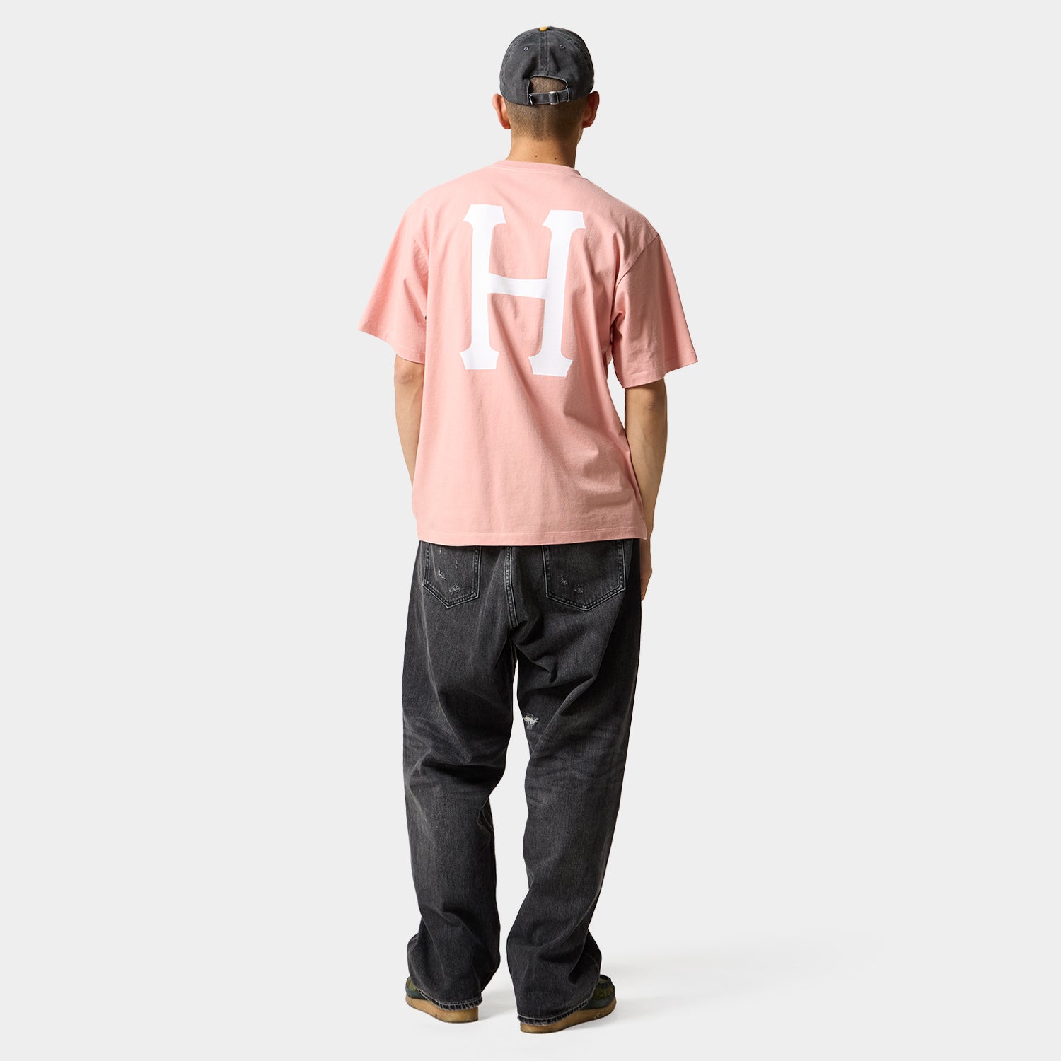 HUF (ハフ) Worldwide JP /T-SHIRTS（Tシャツ）/ CLASSIC H TEE商品 / LT ORANGE
