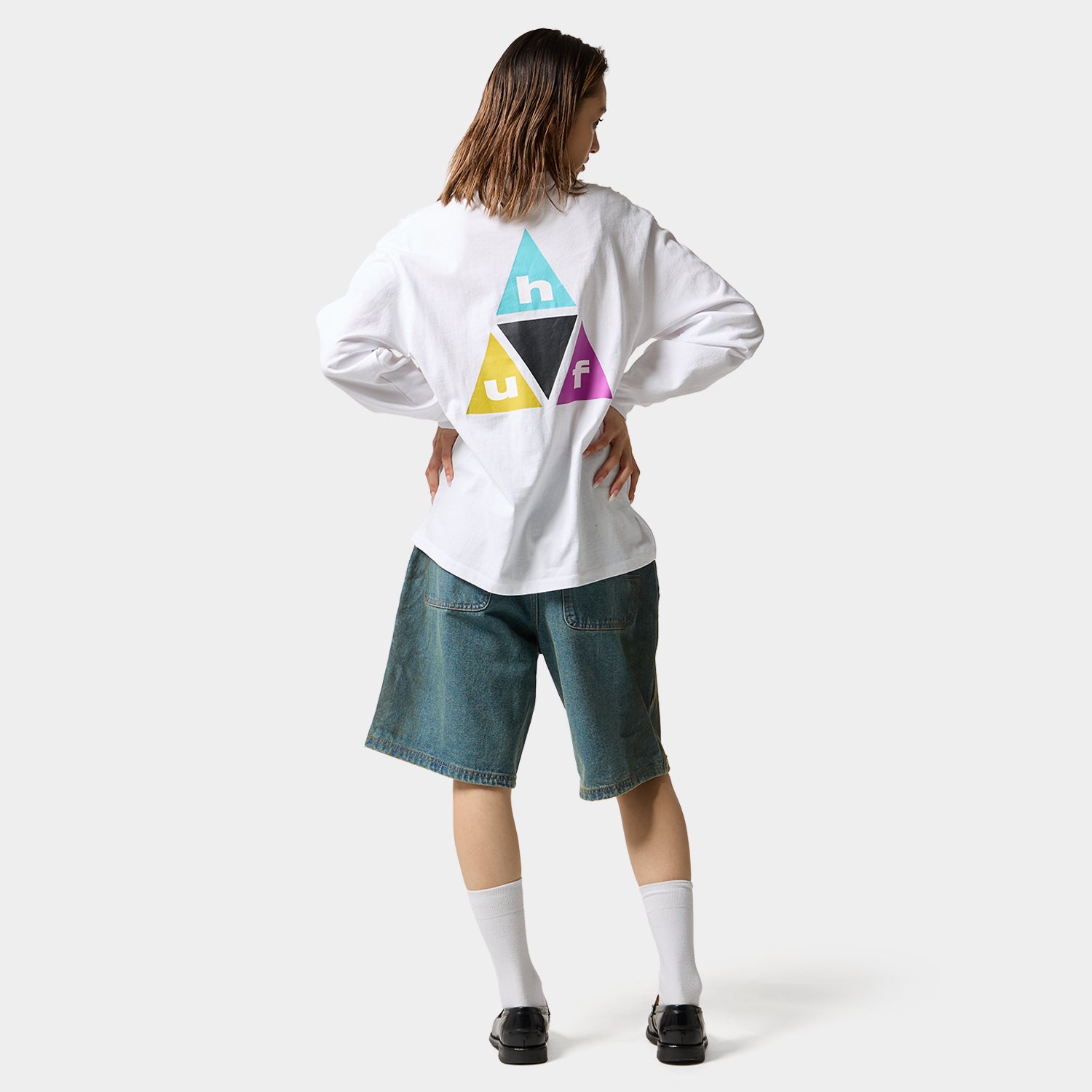 HUF (ハフ) Worldwide JP /T-SHIRTS（Tシャツ）/ PRISM TT LS TEE商品 / BLACK