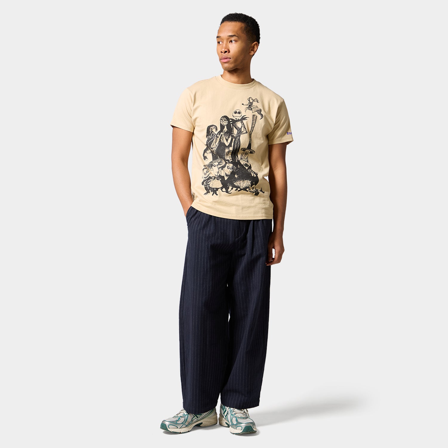 HUF (ハフ) Worldwide JP /T-SHIRTS（Tシャツ）/ HUF X NIGHTMARE BEFORE CHRISTMAS CAST TEE商品 / SAND