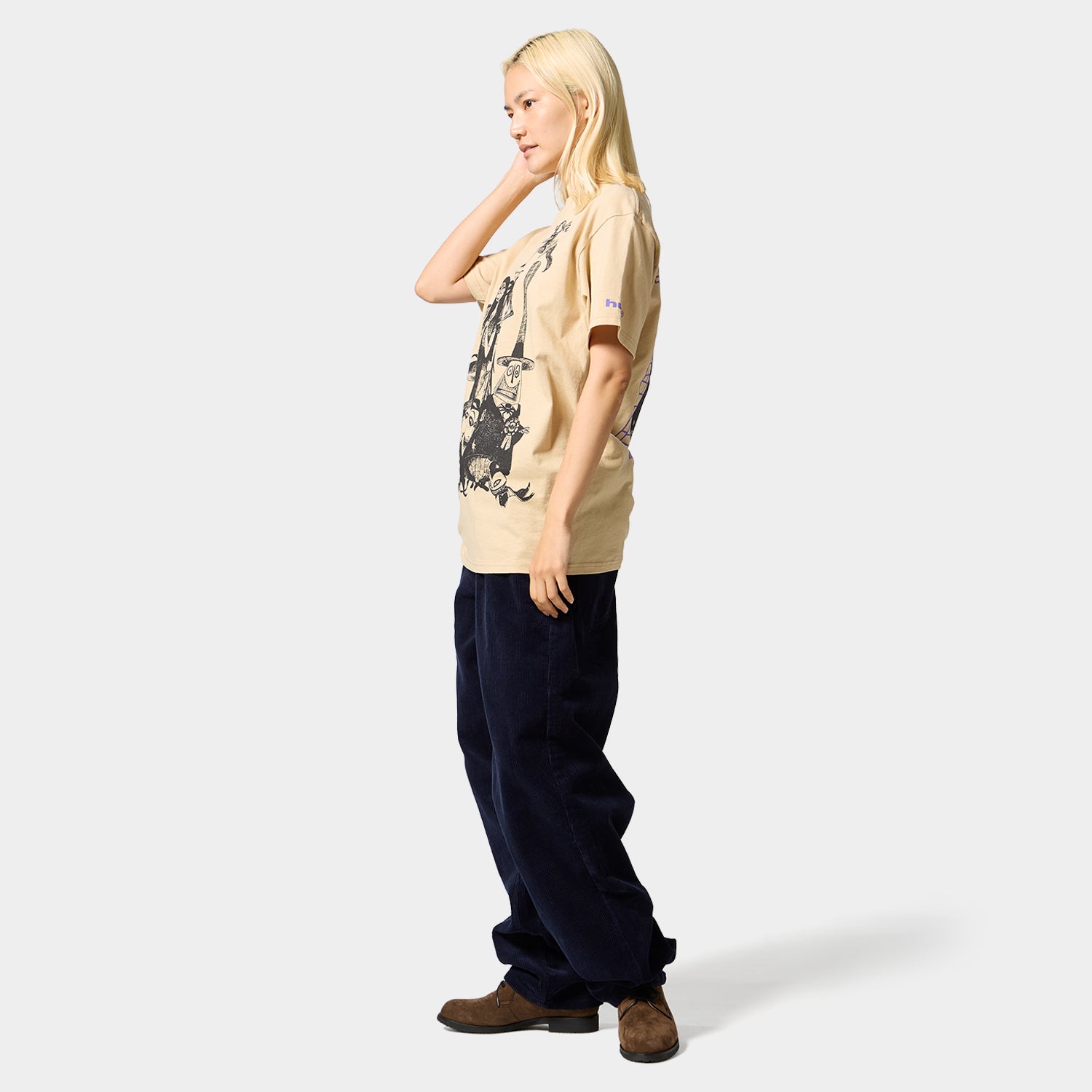 HUF (ハフ) Worldwide JP /T-SHIRTS（Tシャツ）/ HUF X NIGHTMARE BEFORE CHRISTMAS CAST TEE商品 / SAND