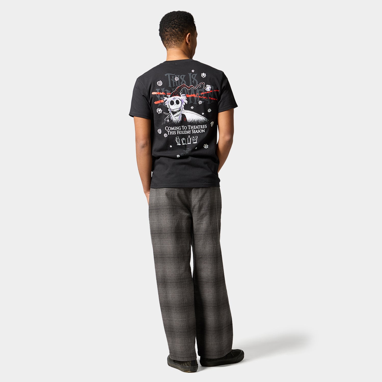 HUF (ハフ) Worldwide JP /T-SHIRTS（Tシャツ）/ HUF X NIGHTMARE BEFORE CHRISTMAS XMAS  TEE商品 / BLACK