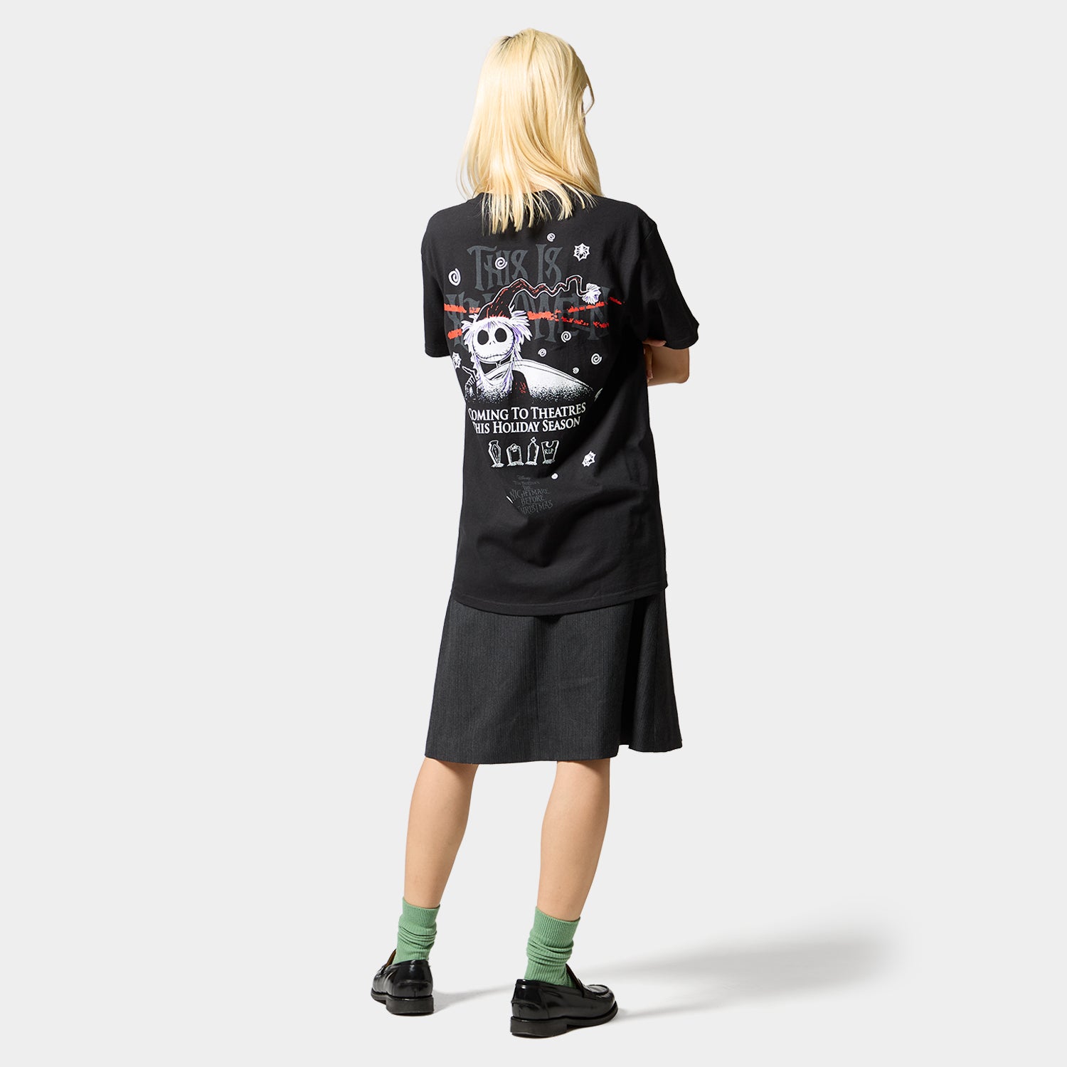 HUF (ハフ) Worldwide JP /T-SHIRTS（Tシャツ）/ HUF X NIGHTMARE BEFORE CHRISTMAS XMAS  TEE商品 / BLACK