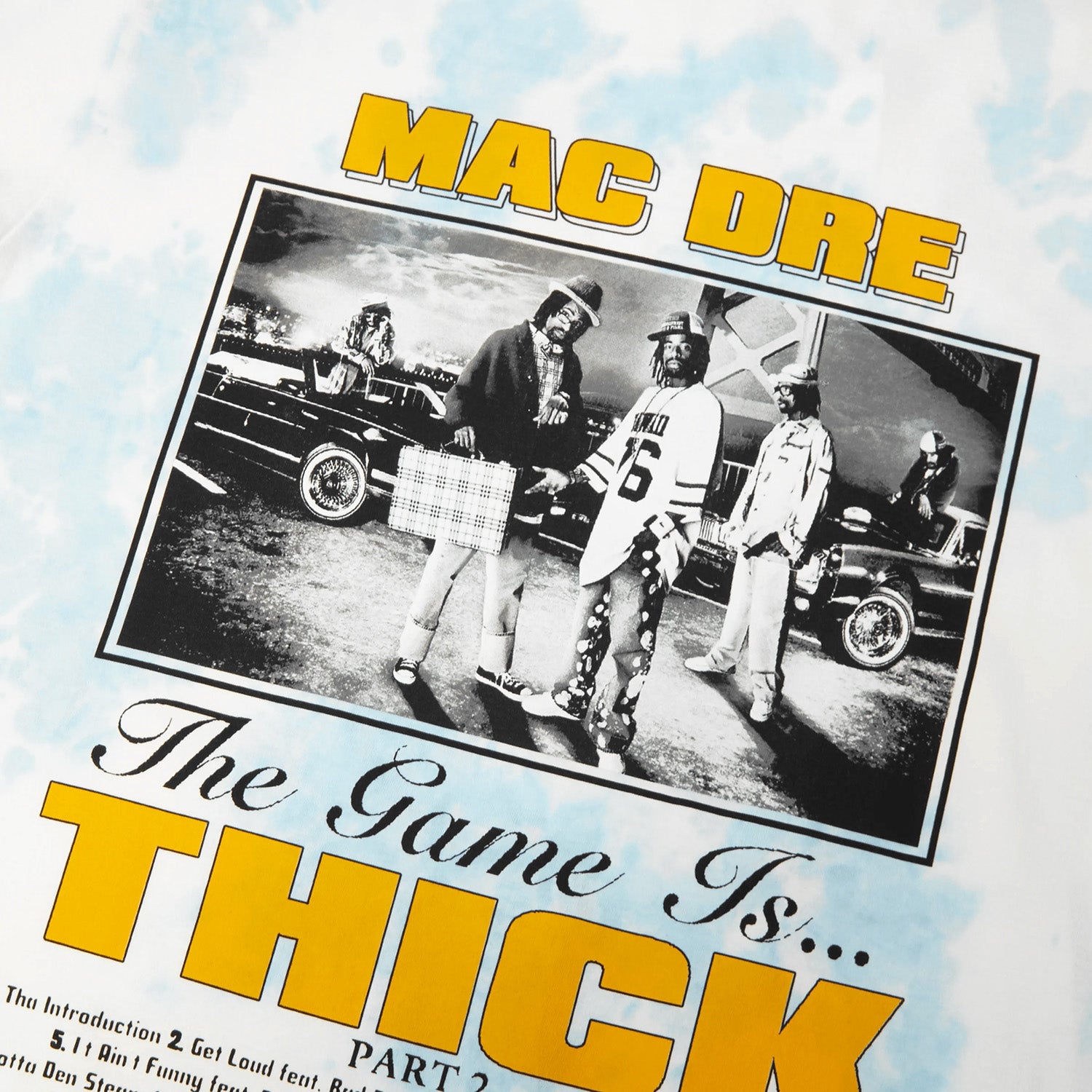 HUF (ハフ) Worldwide JP /T-SHIRTS（Tシャツ）/ HUF X MAC DRE GAME IS THICK TIE-DYE TEE商品 / BLUE