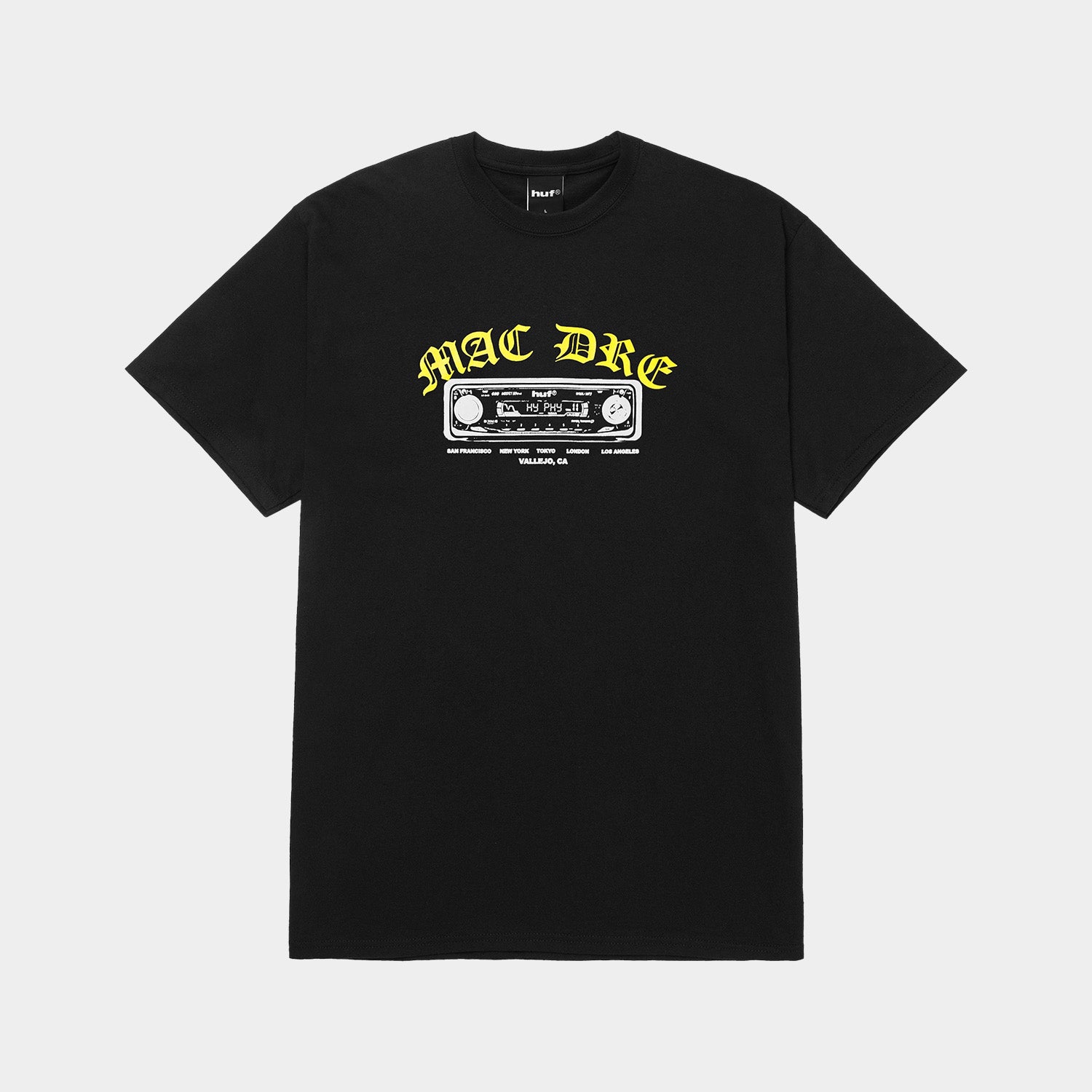 HUF (ハフ) Worldwide JP /T-SHIRTS（Tシャツ）/ HUF X MAC DRE BEST OF TEE商品 / BLACK
