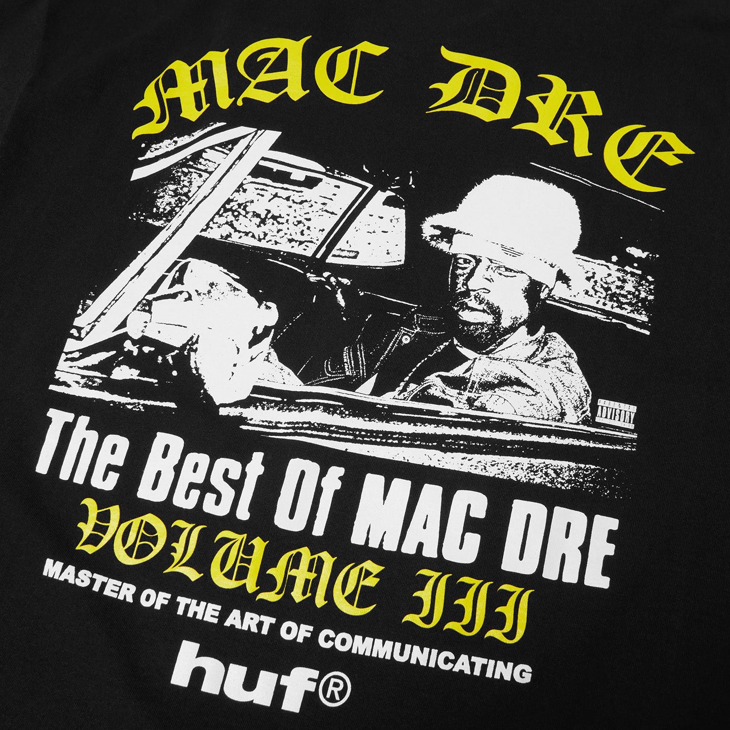 HUF (ハフ) Worldwide JP /T-SHIRTS（Tシャツ）/ HUF X MAC DRE BEST OF TEE商品 / BLACK