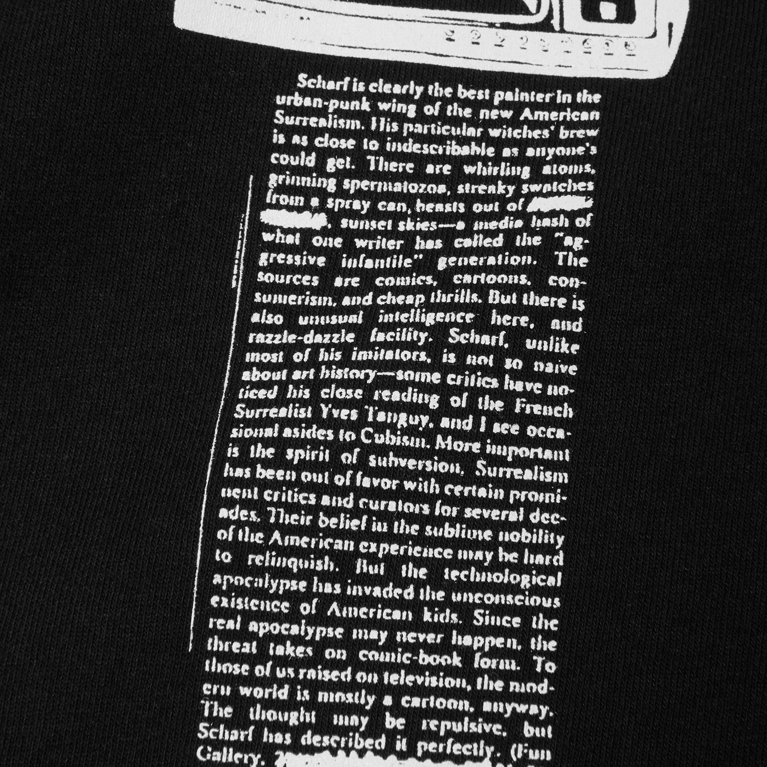HUF (ハフ) Worldwide JP /T-SHIRTS（Tシャツ）/ KENNY SCHARF PHILOSOPHY TEE商品 / BLACK
