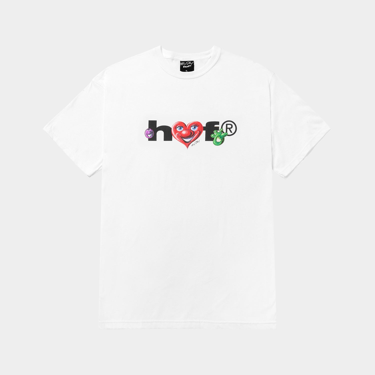 HUF (ハフ) Worldwide JP /T-SHIRTS（Tシャツ）/ KENNY SCHARF FUTURE TEE商品 / WHITE