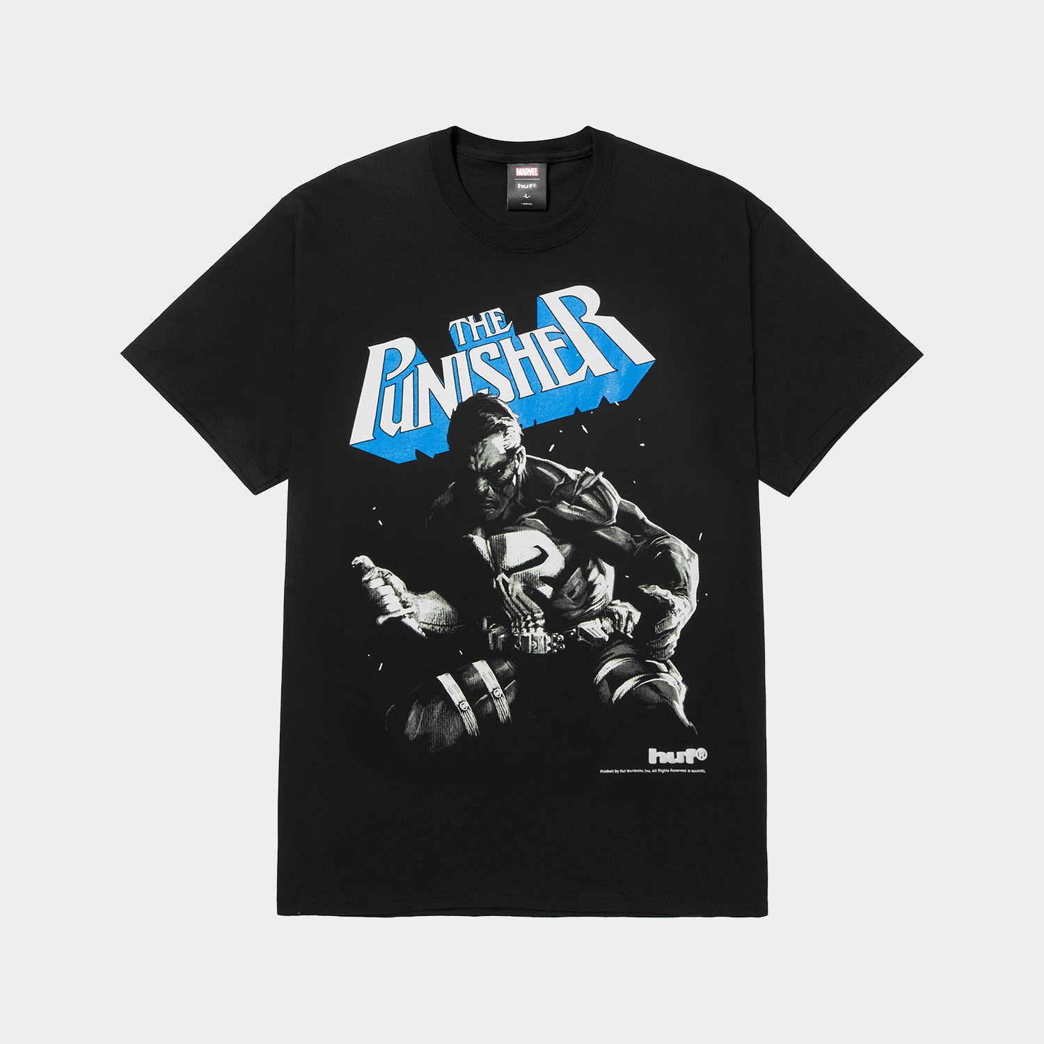 HUF (ハフ) Worldwide JP /T-SHIRTS（Tシャツ）/ HUF X MARVEL PUNISHER TEE商品 / BLACK
