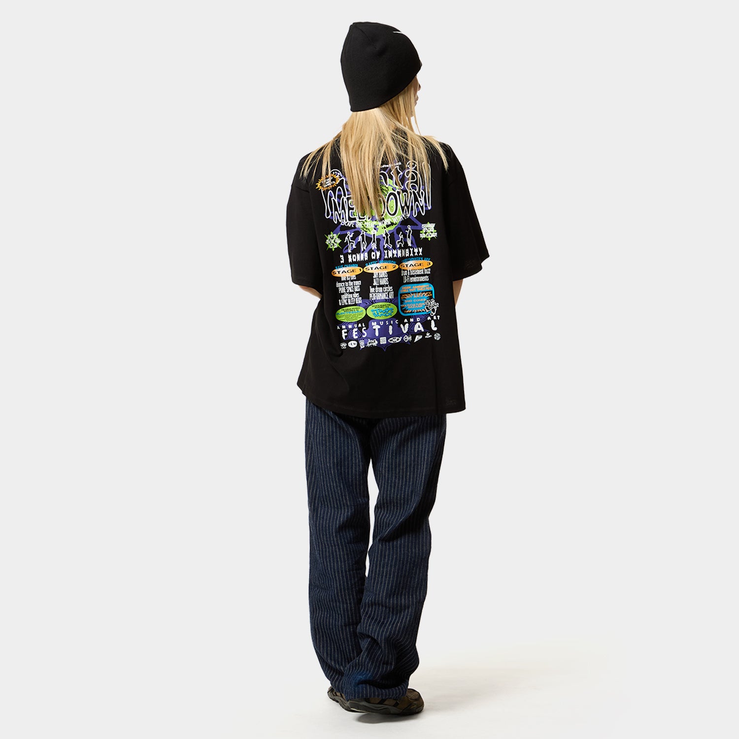HUF (ハフ) Worldwide JP /T-SHIRTS（Tシャツ）/ MENTAL MELTDOWN TEE商品 / BLACK