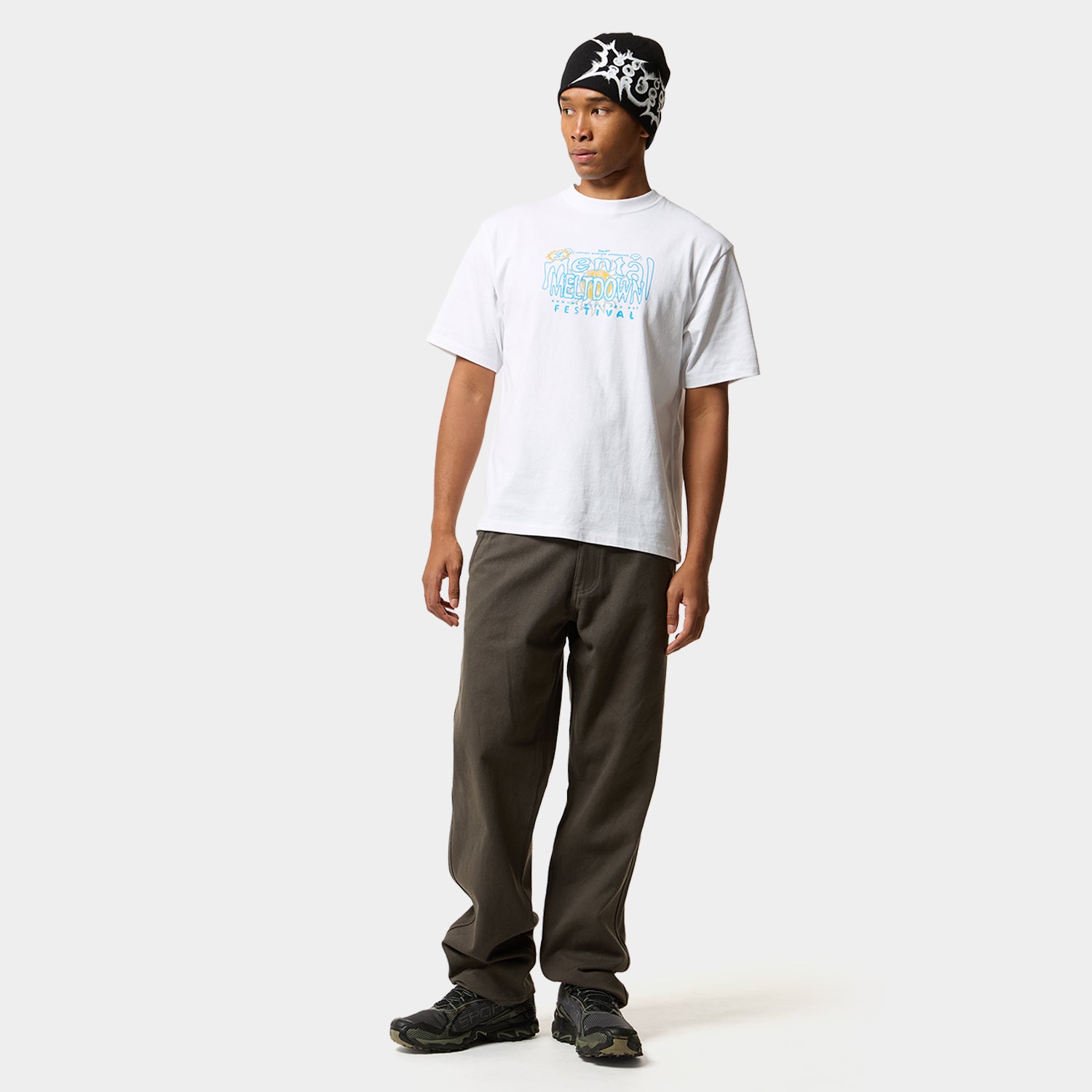 HUF (ハフ) Worldwide JP /T-SHIRTS（Tシャツ）/ MENTAL MELTDOWN TEE商品 / BLACK