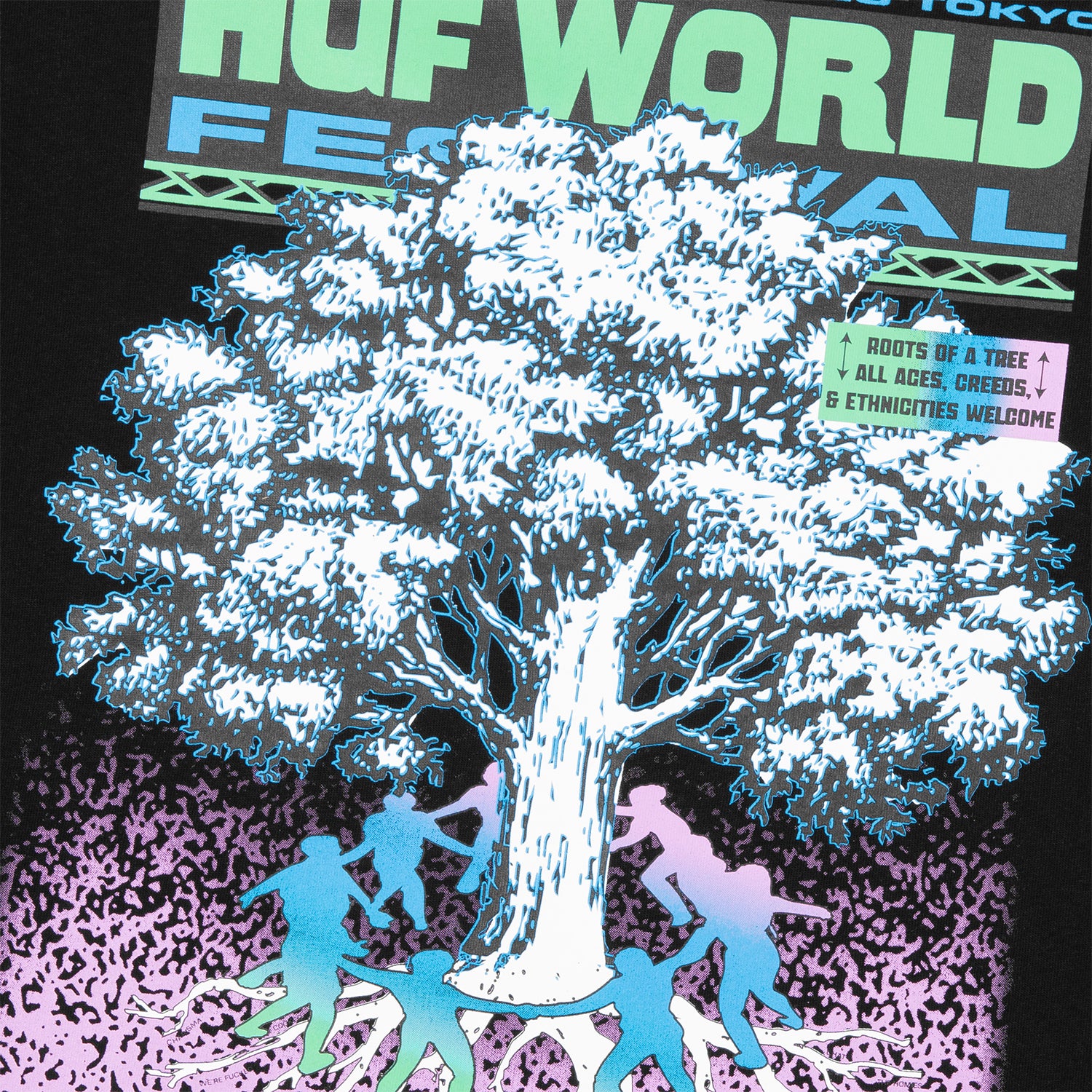 HUF (ハフ) Worldwide JP /T-SHIRTS（Tシャツ）/ WORLD FESTIVAL TEE商品 / WHITE