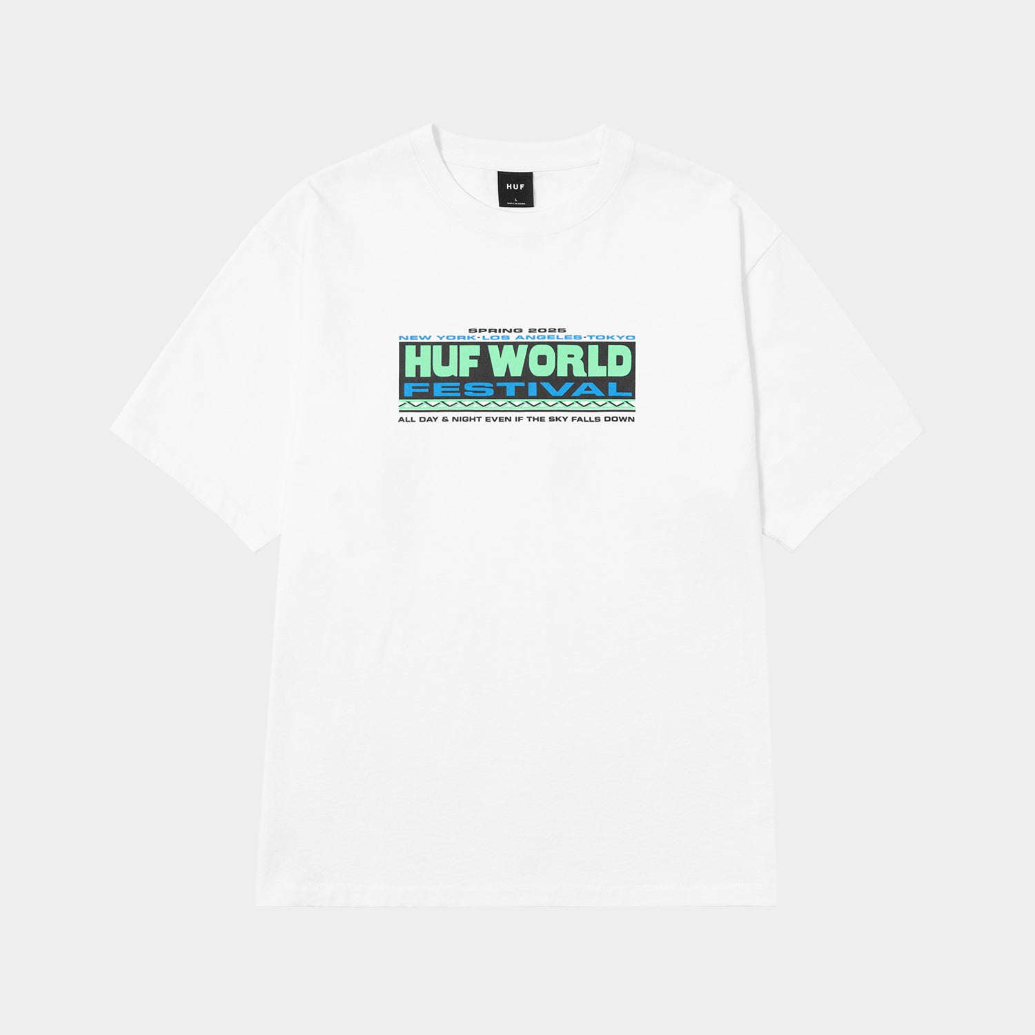 HUF (ハフ) Worldwide JP /T-SHIRTS（Tシャツ）/ WORLD FESTIVAL TEE商品 / WHITE