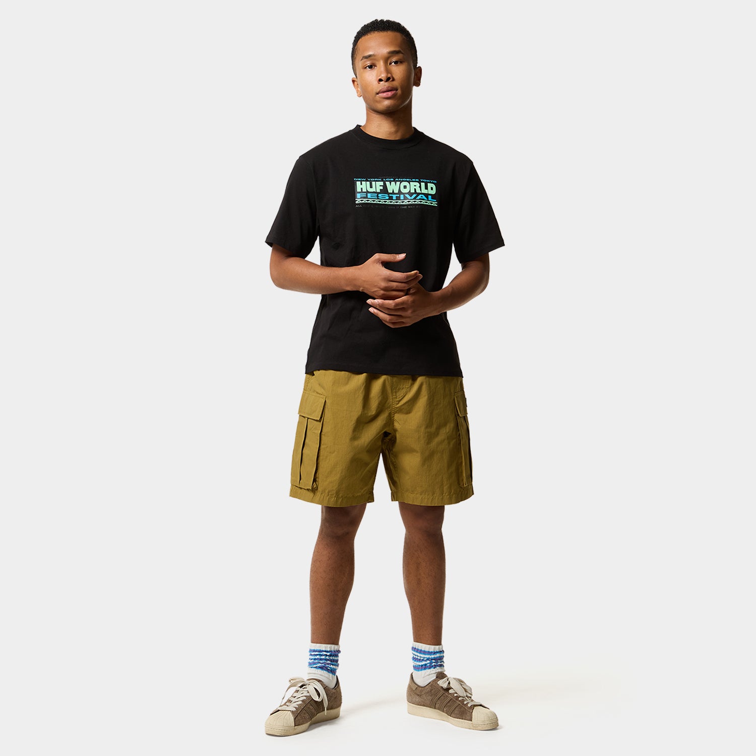 HUF (ハフ) Worldwide JP /T-SHIRTS（Tシャツ）/ WORLD FESTIVAL TEE商品 / WHITE