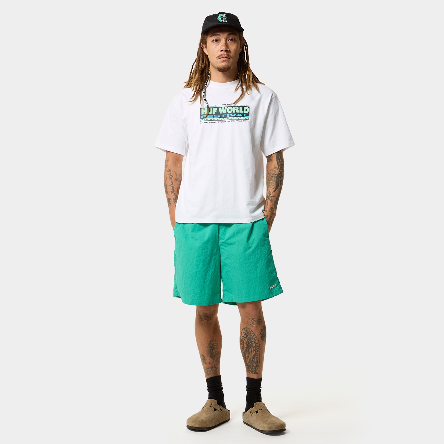 HUF (ハフ) Worldwide JP /T-SHIRTS（Tシャツ）/ WORLD FESTIVAL TEE商品 / WHITE