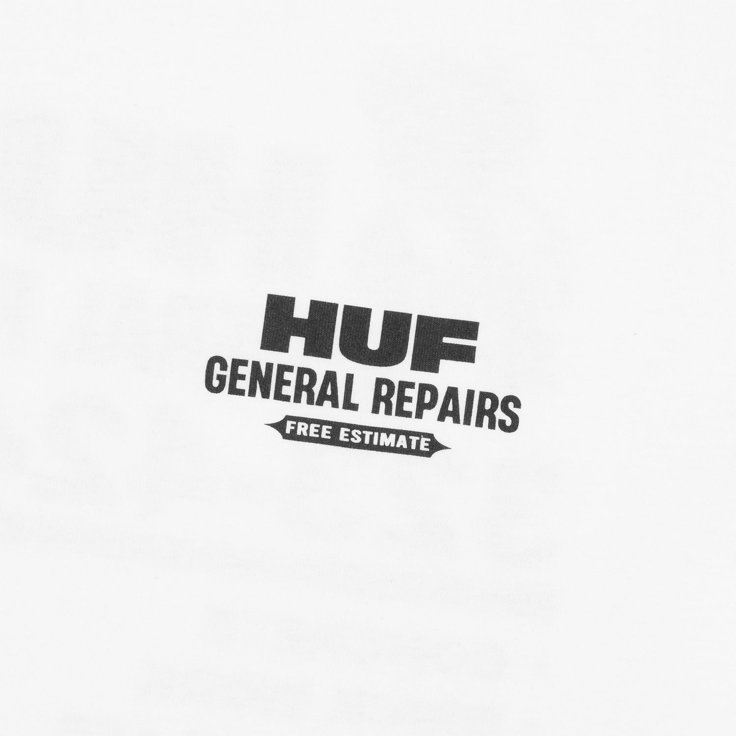 HUF (ハフ) Worldwide JP /T-SHIRTS（Tシャツ）/ GENERAL REPAIRS TEE商品 / BLACK