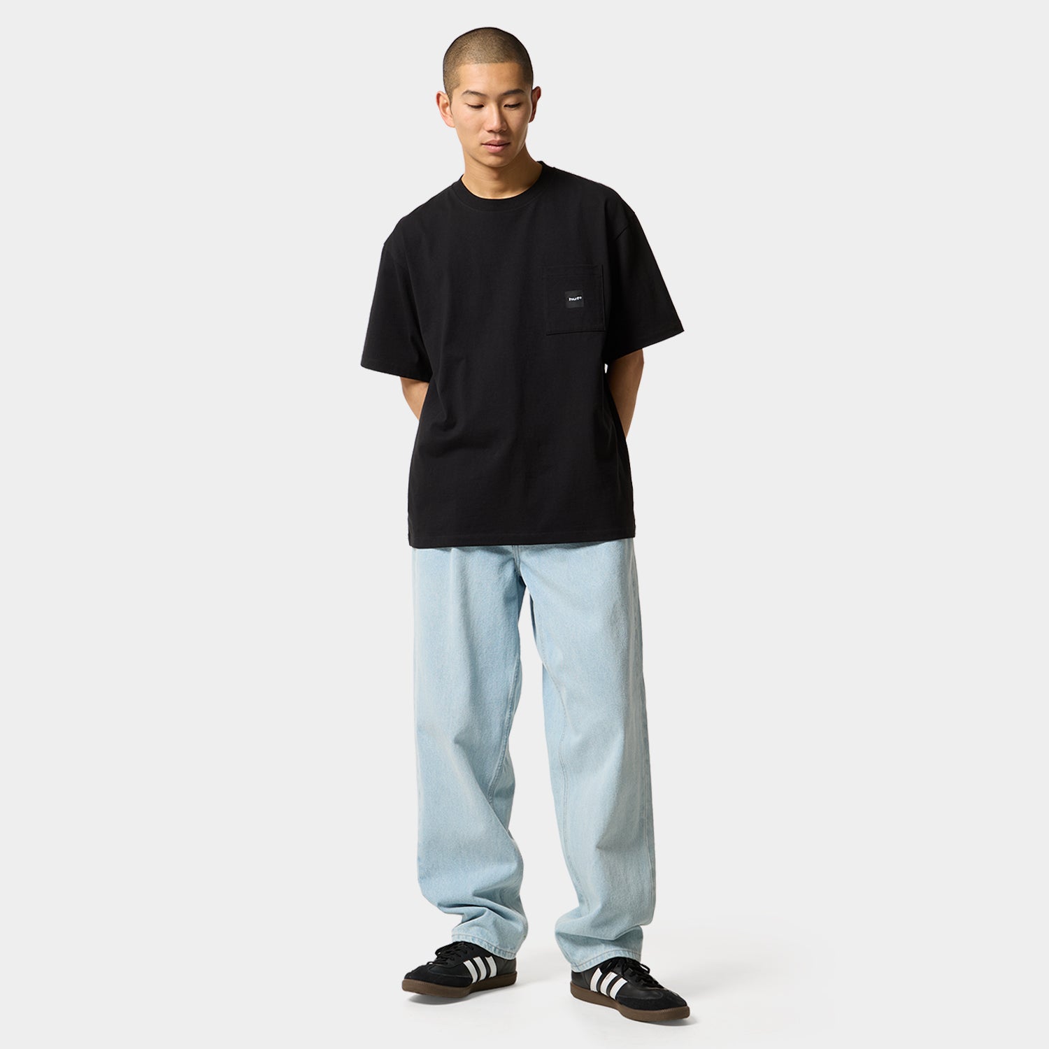 HUF (ハフ) Worldwide JP /T-SHIRTS（Tシャツ）/ BOX LOGO POCKET TEE商品 / PINK