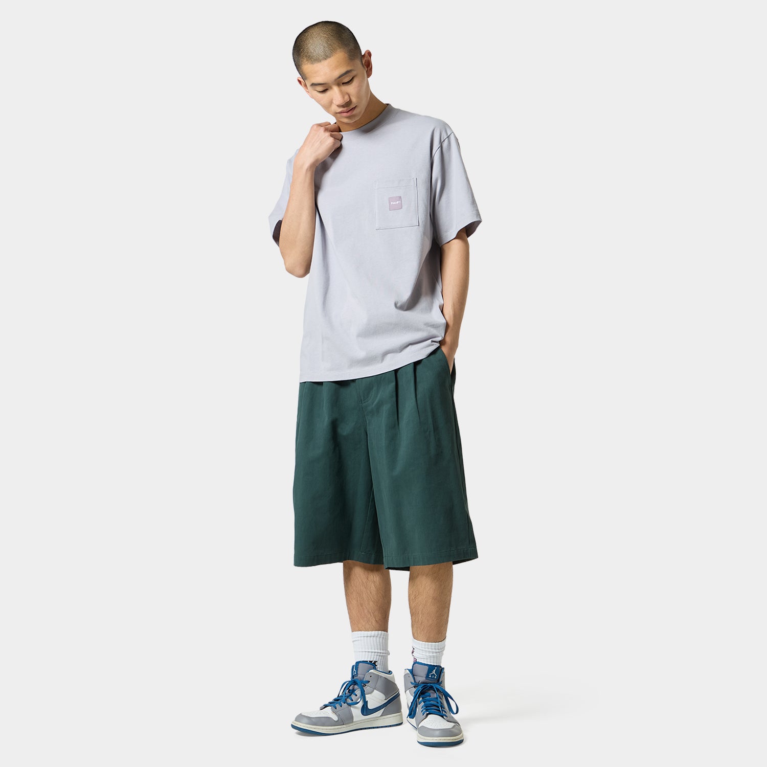 HUF (ハフ) Worldwide JP /T-SHIRTS（Tシャツ）/ BOX LOGO POCKET TEE商品 / PINK