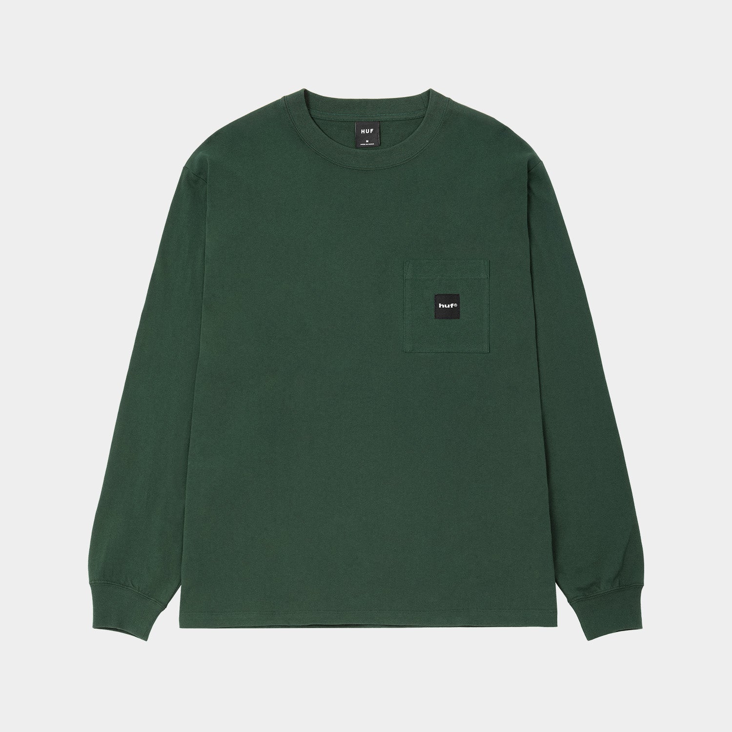 HUF (ハフ) Worldwide JP /T-SHIRTS（Tシャツ）/ BOX LOGO POCKET LS TEE商品 / BLACK
