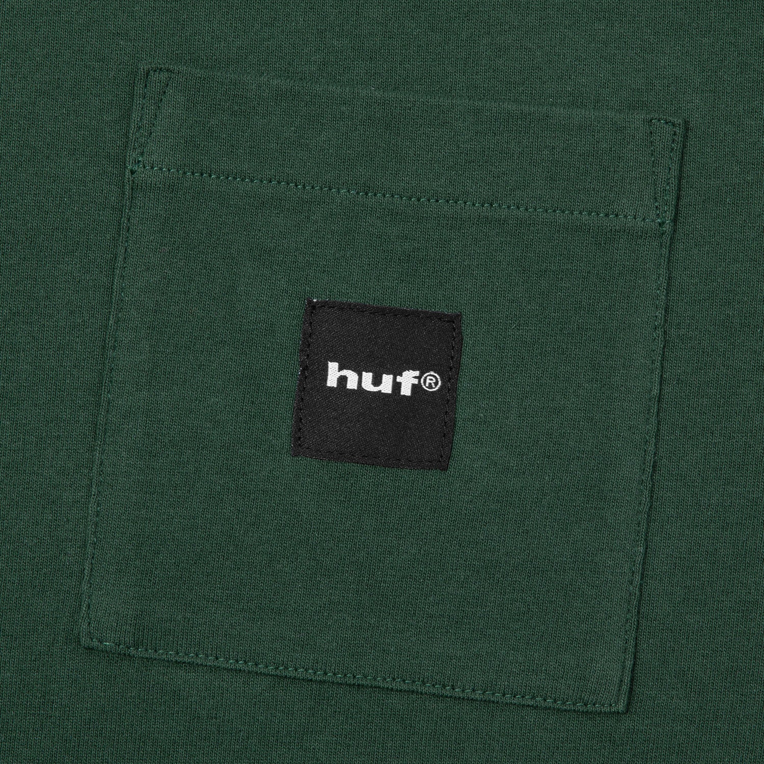 HUF (ハフ) Worldwide JP /T-SHIRTS（Tシャツ）/ BOX LOGO POCKET LS TEE商品 / BLACK