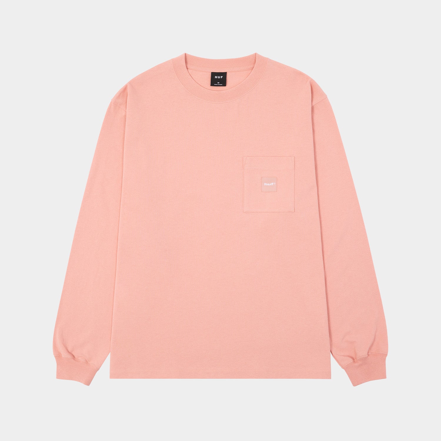 HUF (ハフ) Worldwide JP /T-SHIRTS（Tシャツ）/ BOX LOGO POCKET LS TEE商品 / BLACK